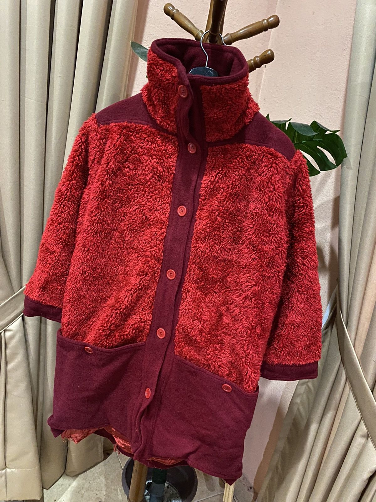 Other Beene Bag Vintage Red Wool and Fleece Jacket – Bold Cozy Size US M / EU 48-50 / 2 - 2 Thumbnail