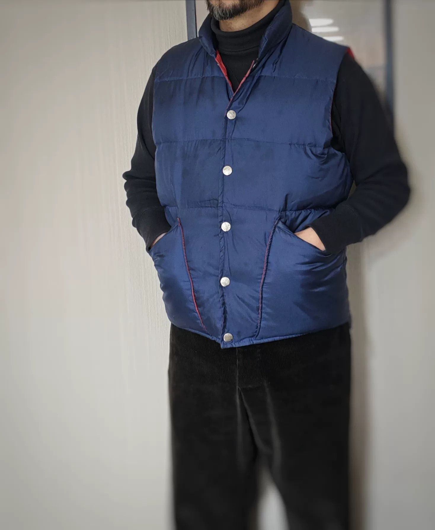Tenderloin Down Vest in Dark Blue Color Size US S / EU 44-46 / 1 - 1 Thumbnail