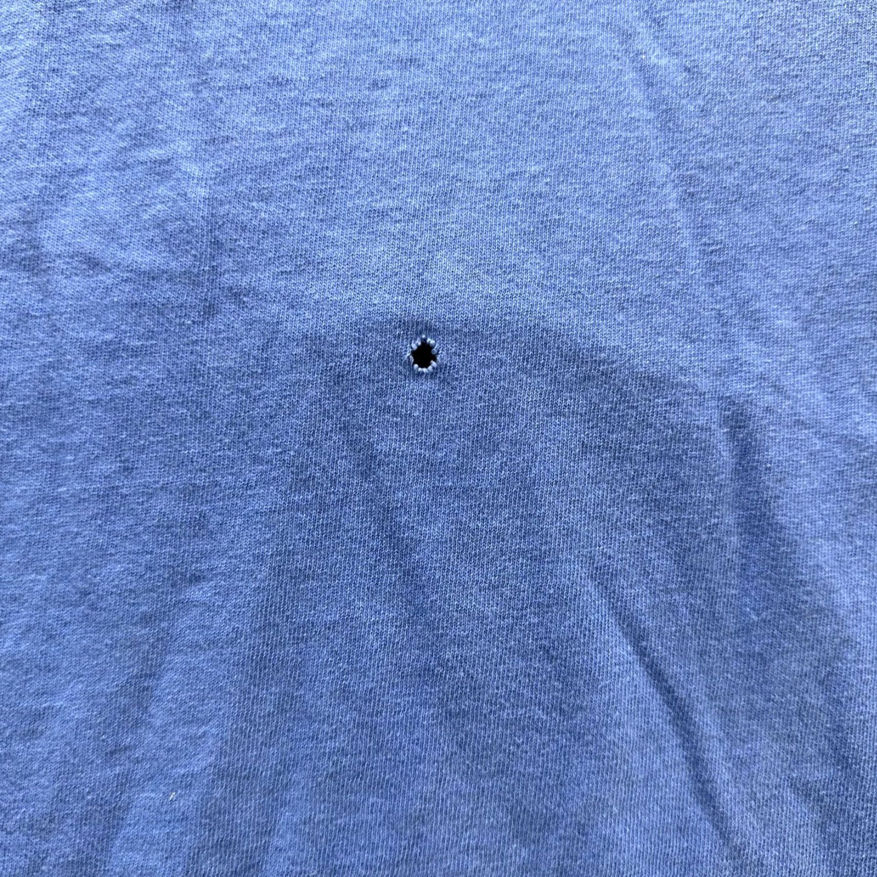Fruit Of The Loom VINTAGE Hawk II Shirt Mens Large Blue Graphic Back Tee Fruit of the Loom Distressed 80s Size US L / EU 52-54 / 3 - 2 Thumbnail