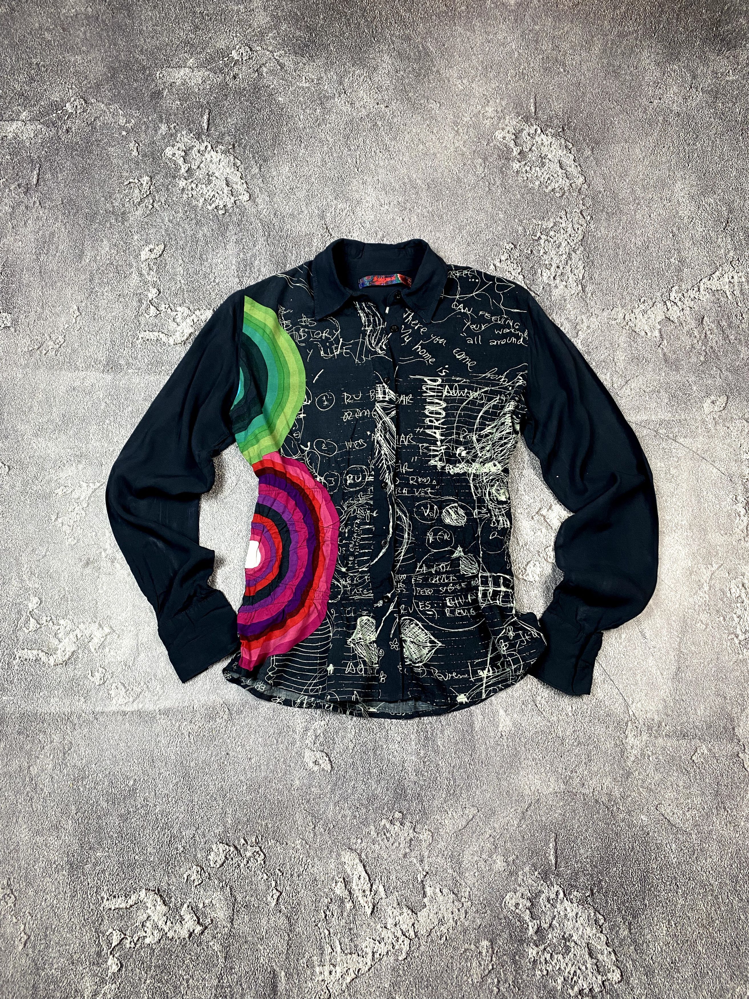 Desigual Avant Garde Desigual Ladies Art Floral Shirt Size M / US 6-8 / IT 42-44 - 1 Thumbnail