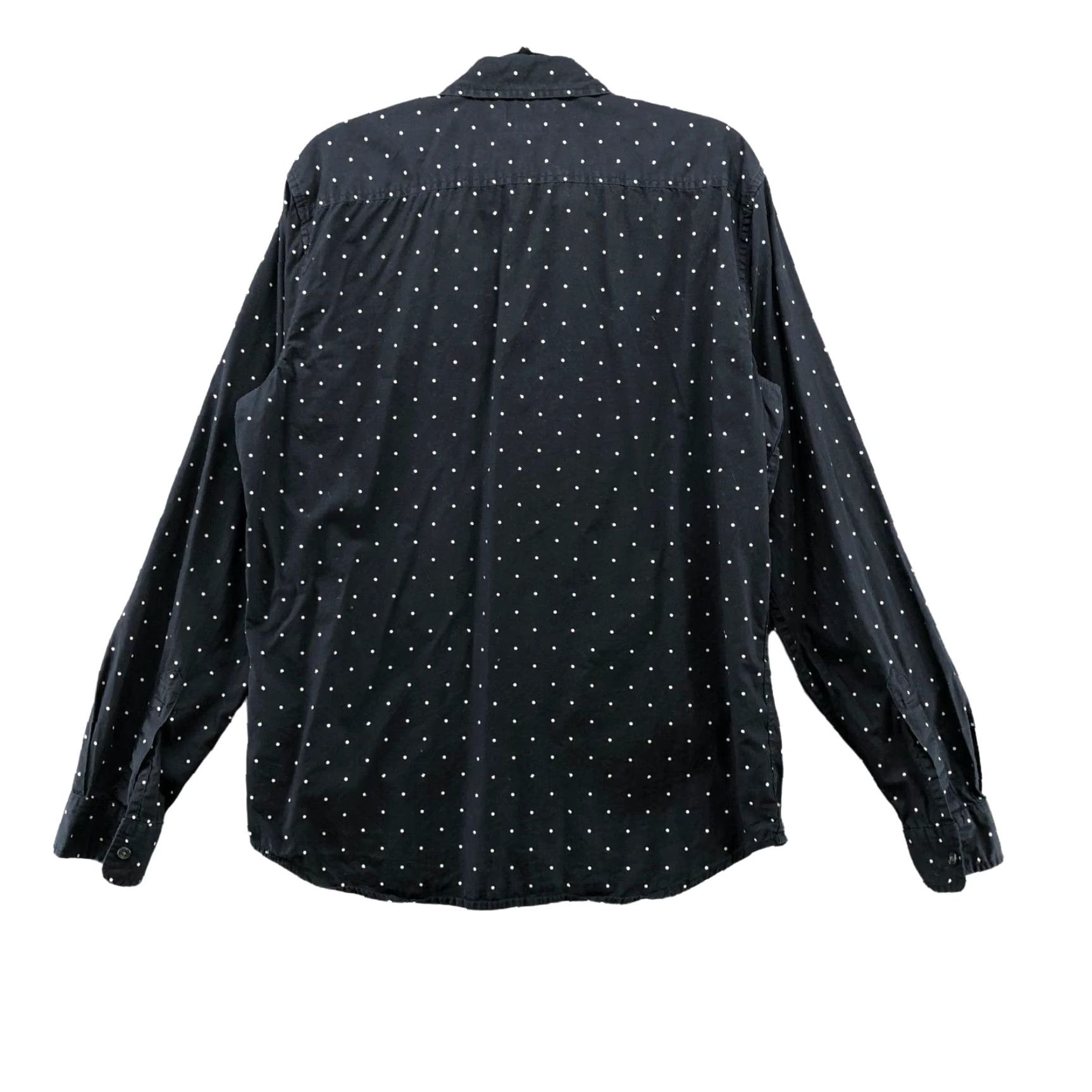 Vintage Ralph Lauren Denim & Supply Polka Dot Button Up Long Sleeve Shirt Mens M Black Cotton Size US M / EU 48-50 / 2 - 2 Thumbnail