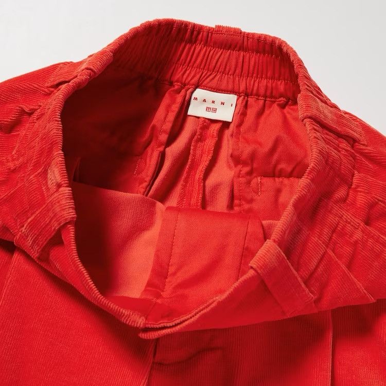 Marni × Uniqlo MARNI UNIQLO Corduroy Wide-Fit Pleated Unisex Pants Size US 36 / EU 52 - 8 Thumbnail