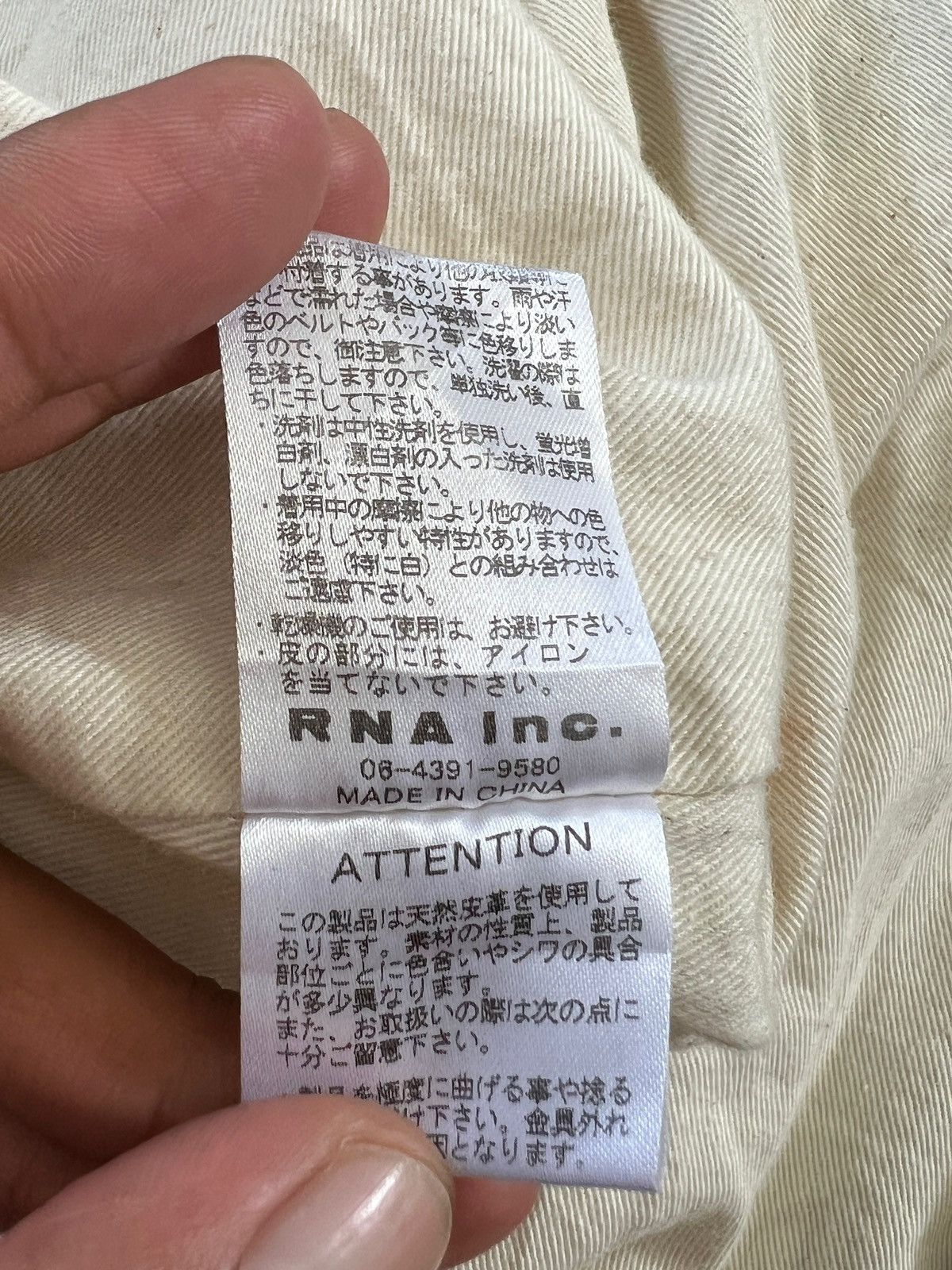 20471120 × Japanese Brand RNA 🇯🇵 Wool Leather Strap Bat Wing Jacket Size US L / EU 52-54 / 3 - 13 Thumbnail