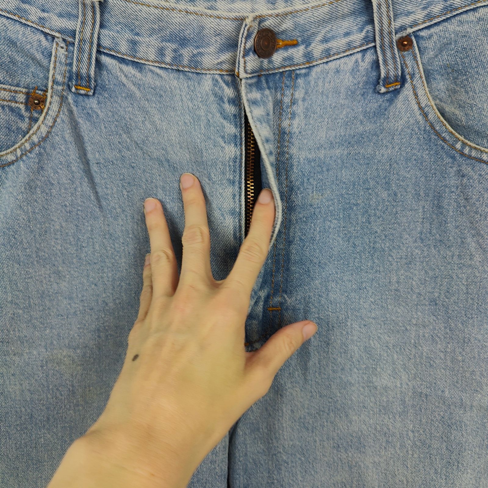 Levi's Vintage Levis 511 Jeans Womens 15x32 Light Wash High Size 32" / US 10 / IT 46 - 3 Thumbnail