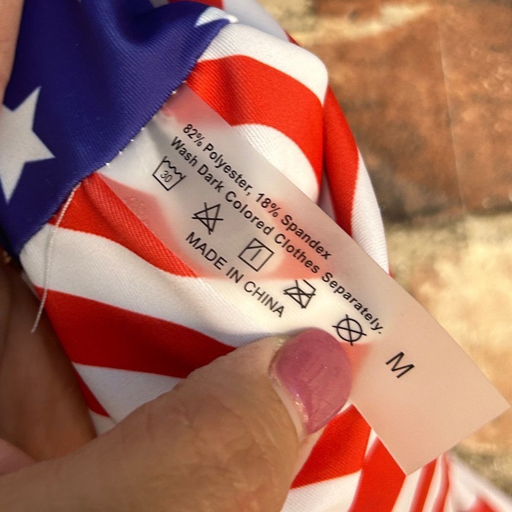 Other American Flag Tie Front Bikini Top Medium Size L / US 10 / IT 46 - 3 Thumbnail