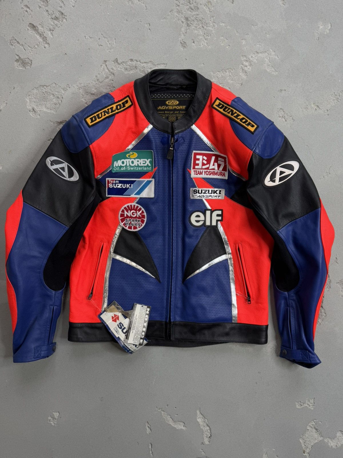 Vintage Vintage Suzuki Leather Moto Racing Jacket Size US M / EU 48-50 / 2 - 3 Thumbnail