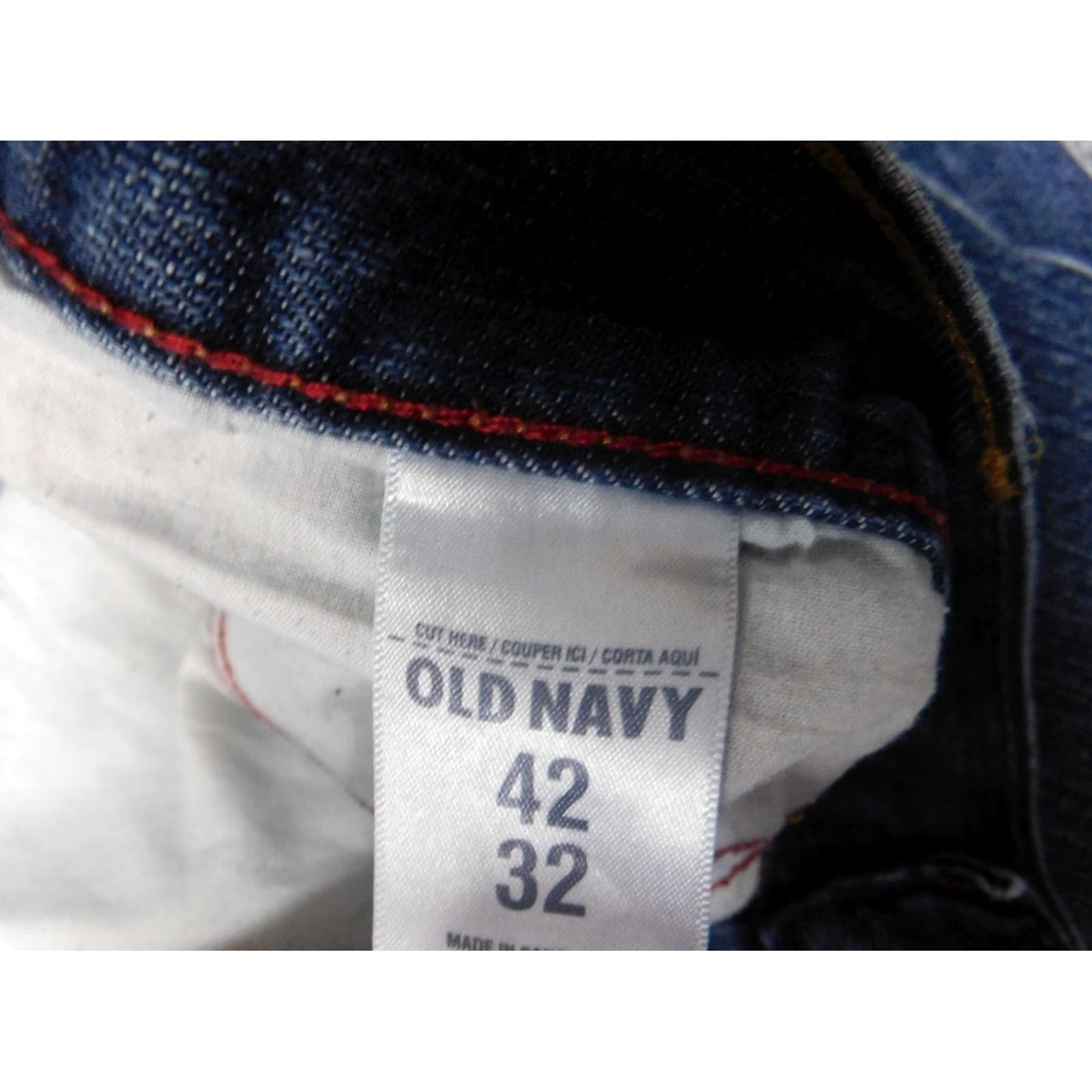 Old Navy Old Navy Jeans Mens 41x30 Blue Straight Denim Regular Cowboy Pocket Zipper 41 30 Regular Mens Size US 41 - 3 Thumbnail