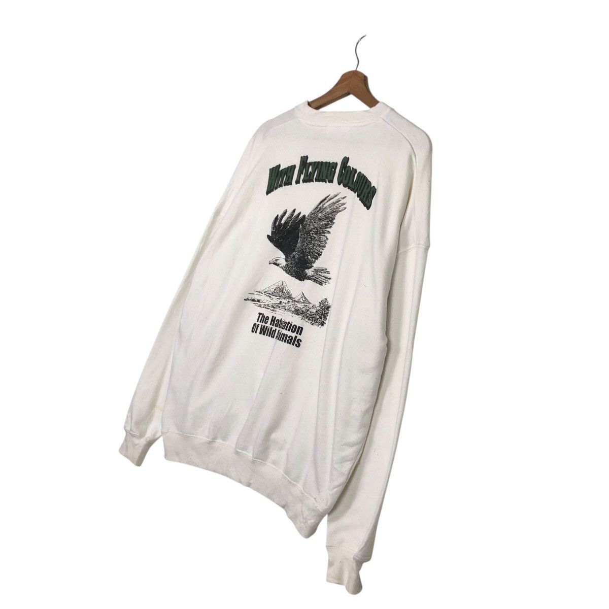 Japanese Brand 📌Vintage Sweatshirt Wego Full Print Habitat Big Logo Design Size US L / EU 52-54 / 3 - 11 Thumbnail