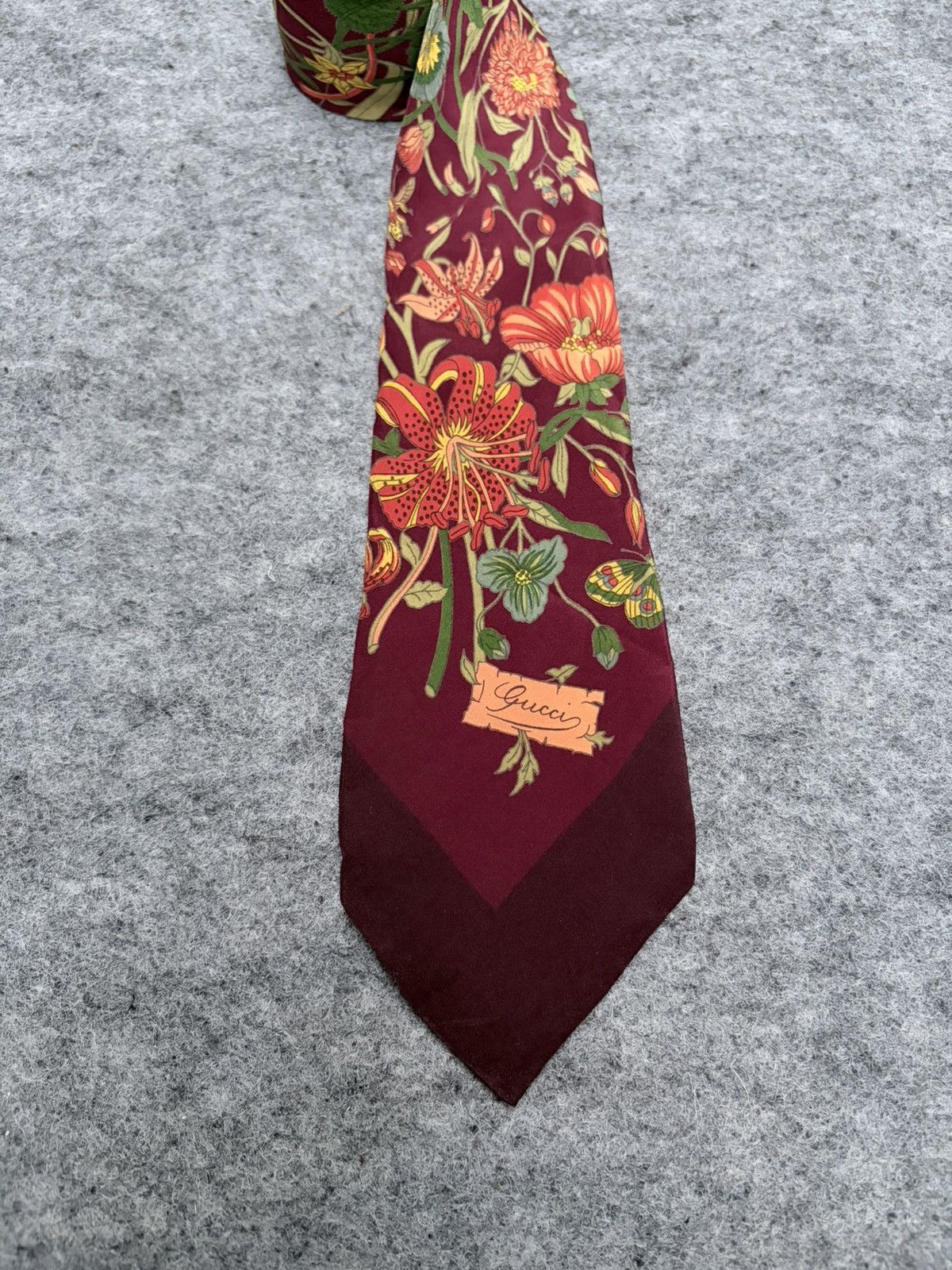Gucci Vintage Gucci Flower Pattern Ties Size ONE SIZE - 2 Thumbnail