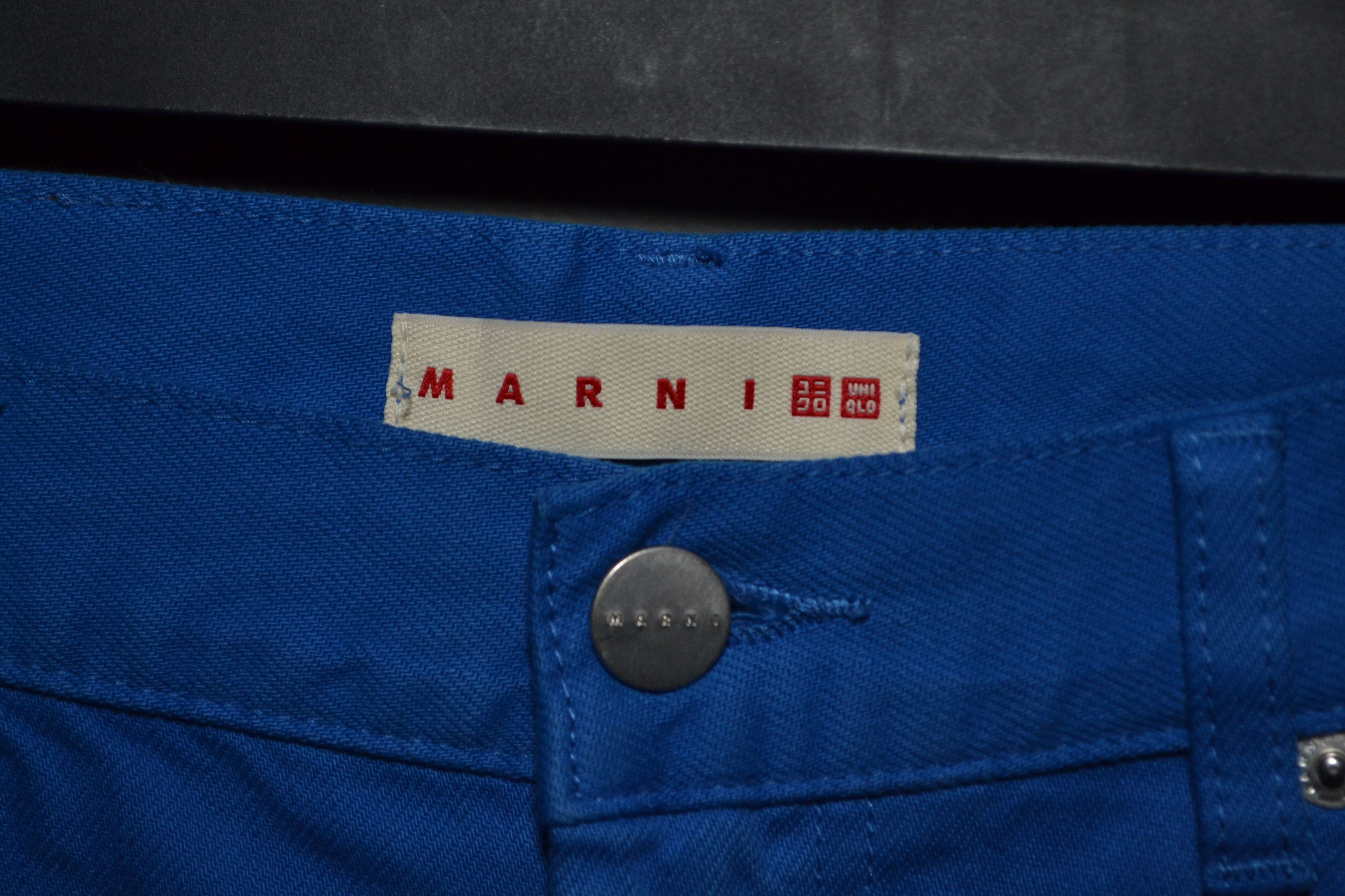 Marni Marni x Uniqlo Blue Baggy Jeans Pants size 31 Size 30" / US 8 / IT 44 - 6 Thumbnail