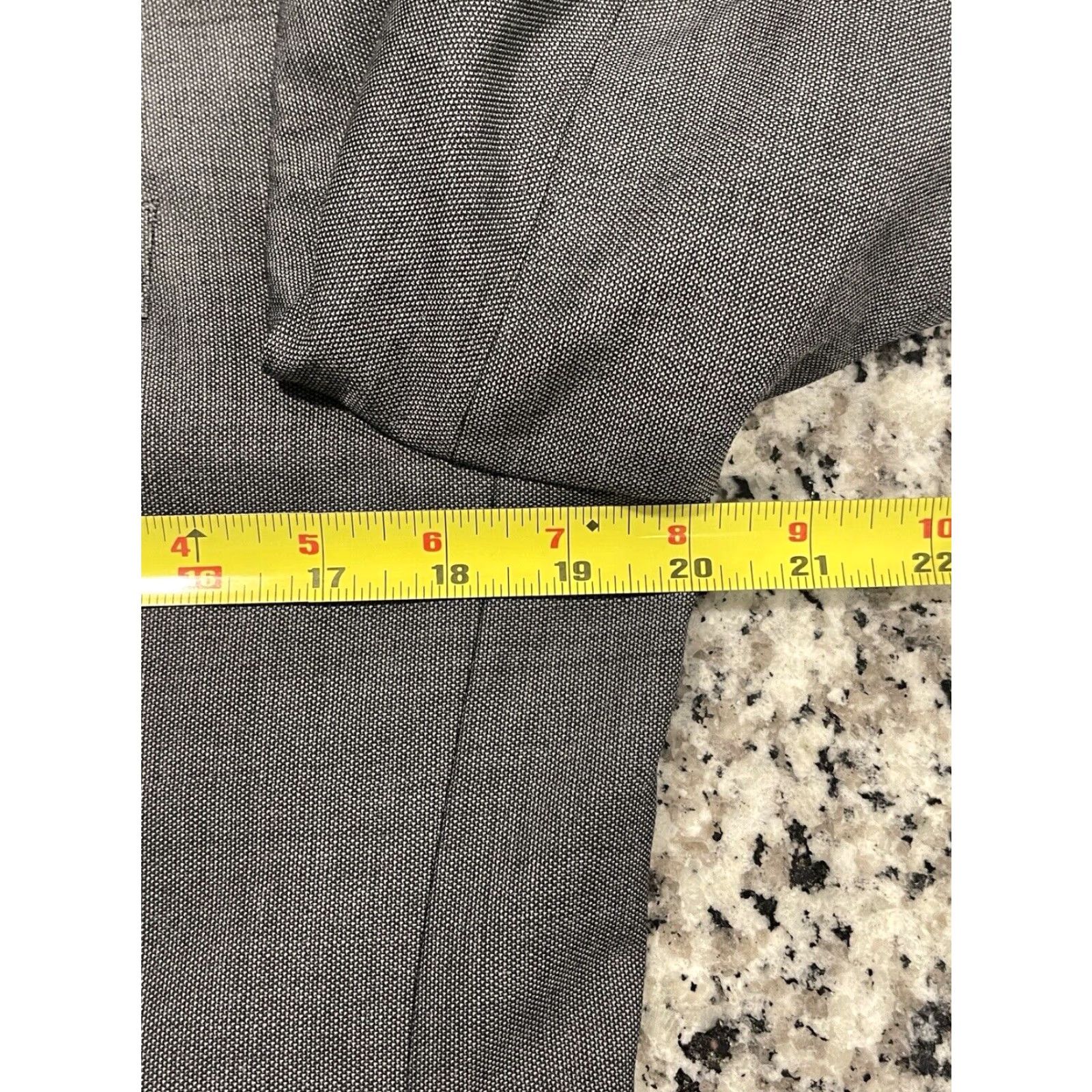 Ralph Lauren Lauren Ralph Lauren Jacket Mens 38R Gray Blazer Wool Blend 2 Button Solid Lined Business Casual Party/Cocktail Travel Workwear Mens Size 38R - 7 Thumbnail
