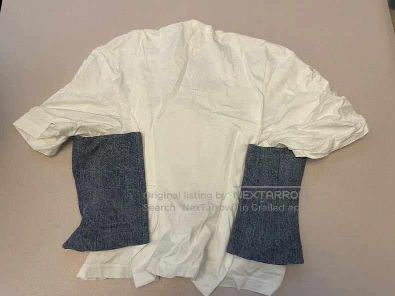 Junya Watanabe Junya Watanabe Comme Des Garcons Denim Patchwork Tee Size US S / EU 44-46 / 1 - 4 Thumbnail