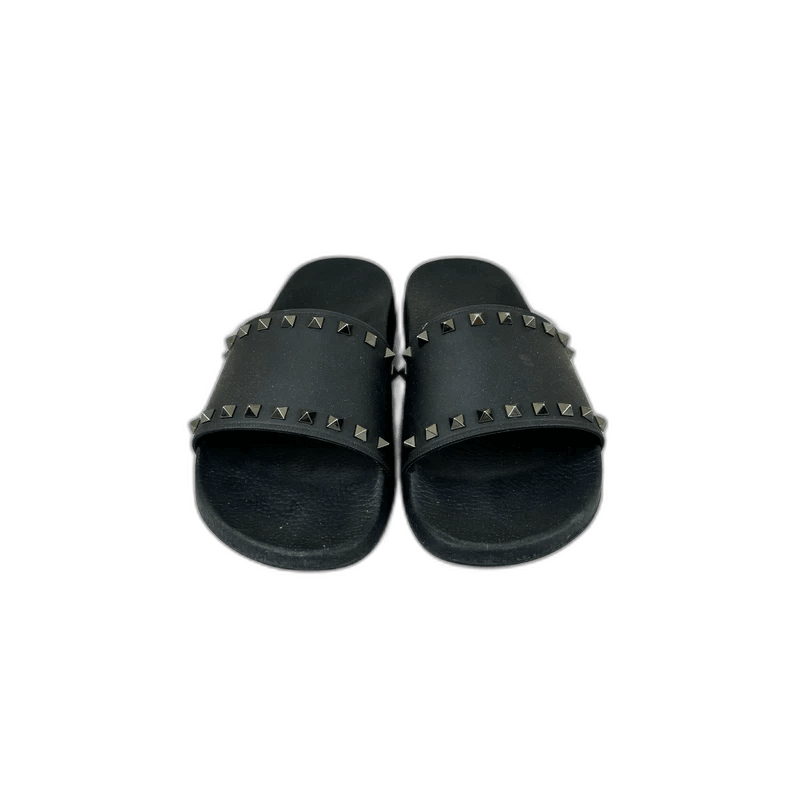 Valentino valentino black studded slide sandals size 44 Size US 10 / EU 43 - 1 Thumbnail