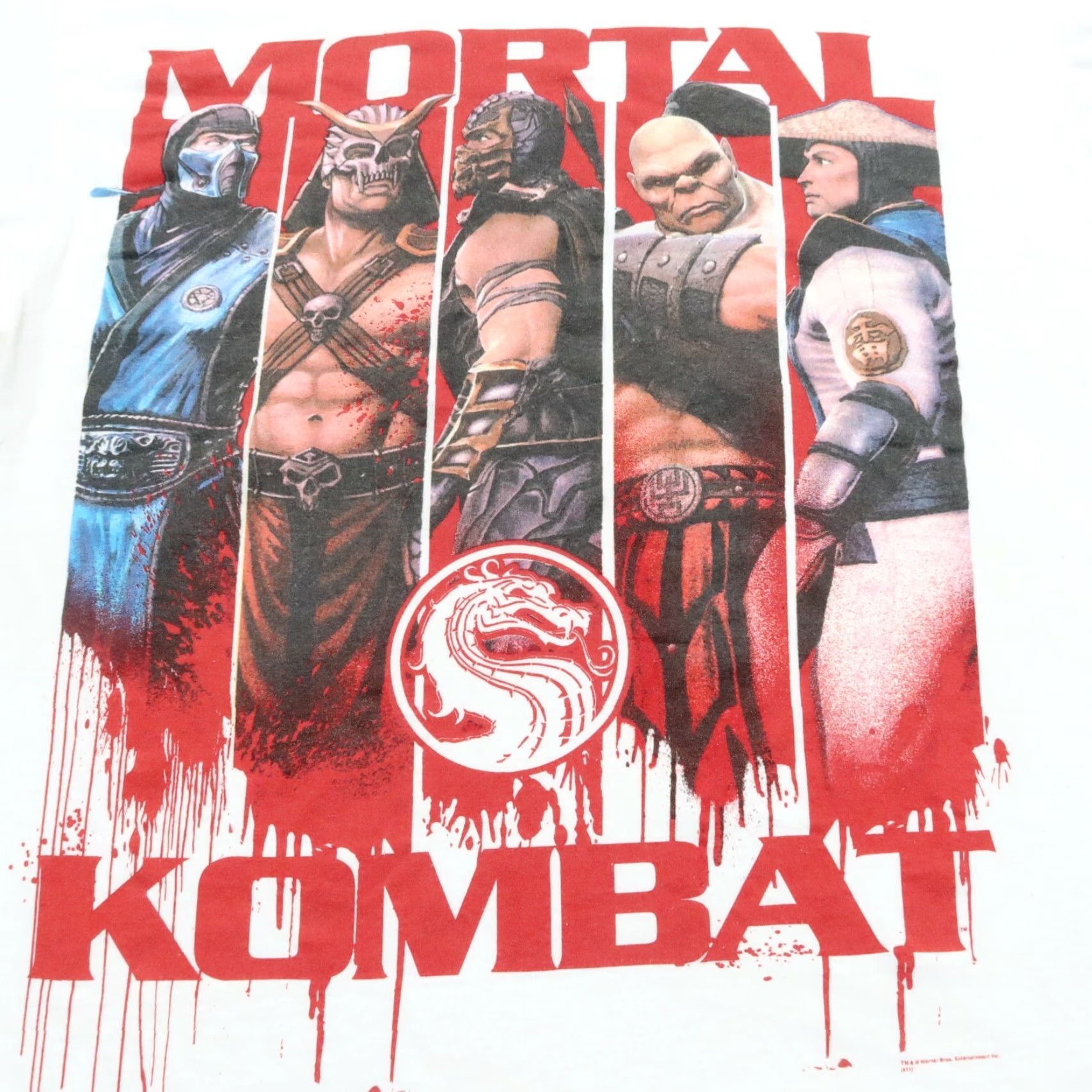 Jerzees Vintage Mortal Kombat Shirt Mens X-Large White Jerzees Regular Size XS? Size US XL / EU 56 / 4 - 2 Thumbnail