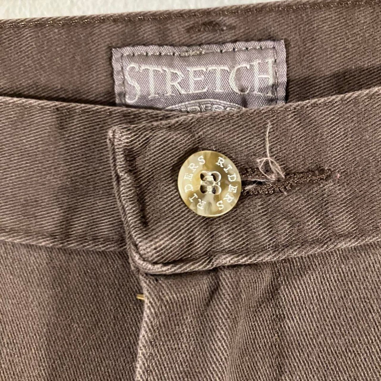 Lee × Vintage Vintage Y2K Lee Brown Pants Stretch Riders Slacks Size 36" / US 14 / IT 50 - 2 Thumbnail