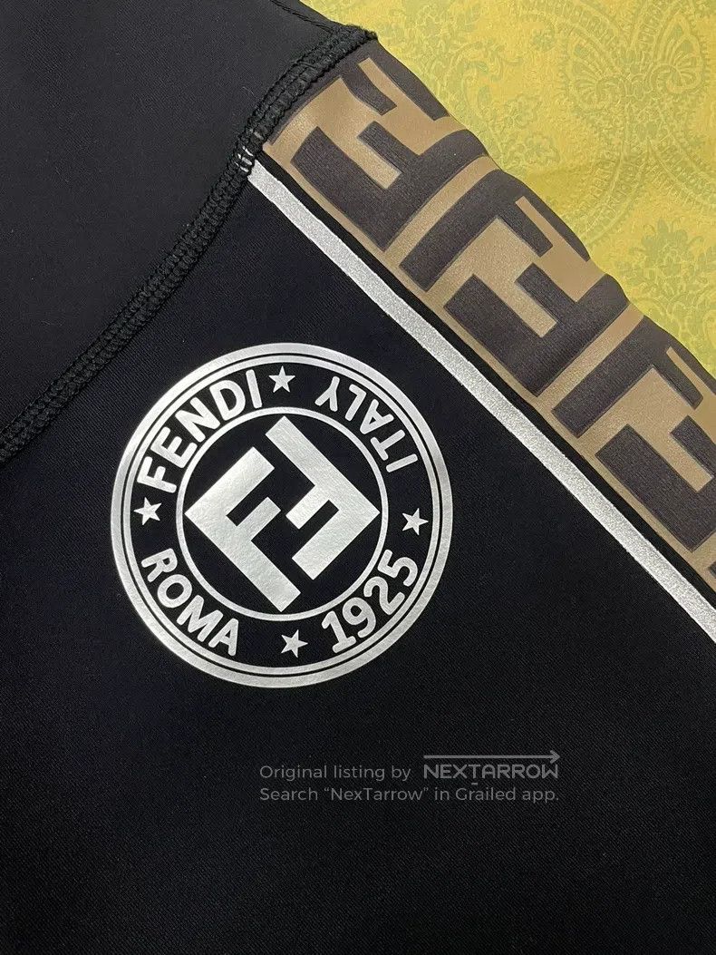 Fendi Fendi Black Old Logo Slim Fit Pants Size 25" / US 0 / IT 36 - 2 Thumbnail
