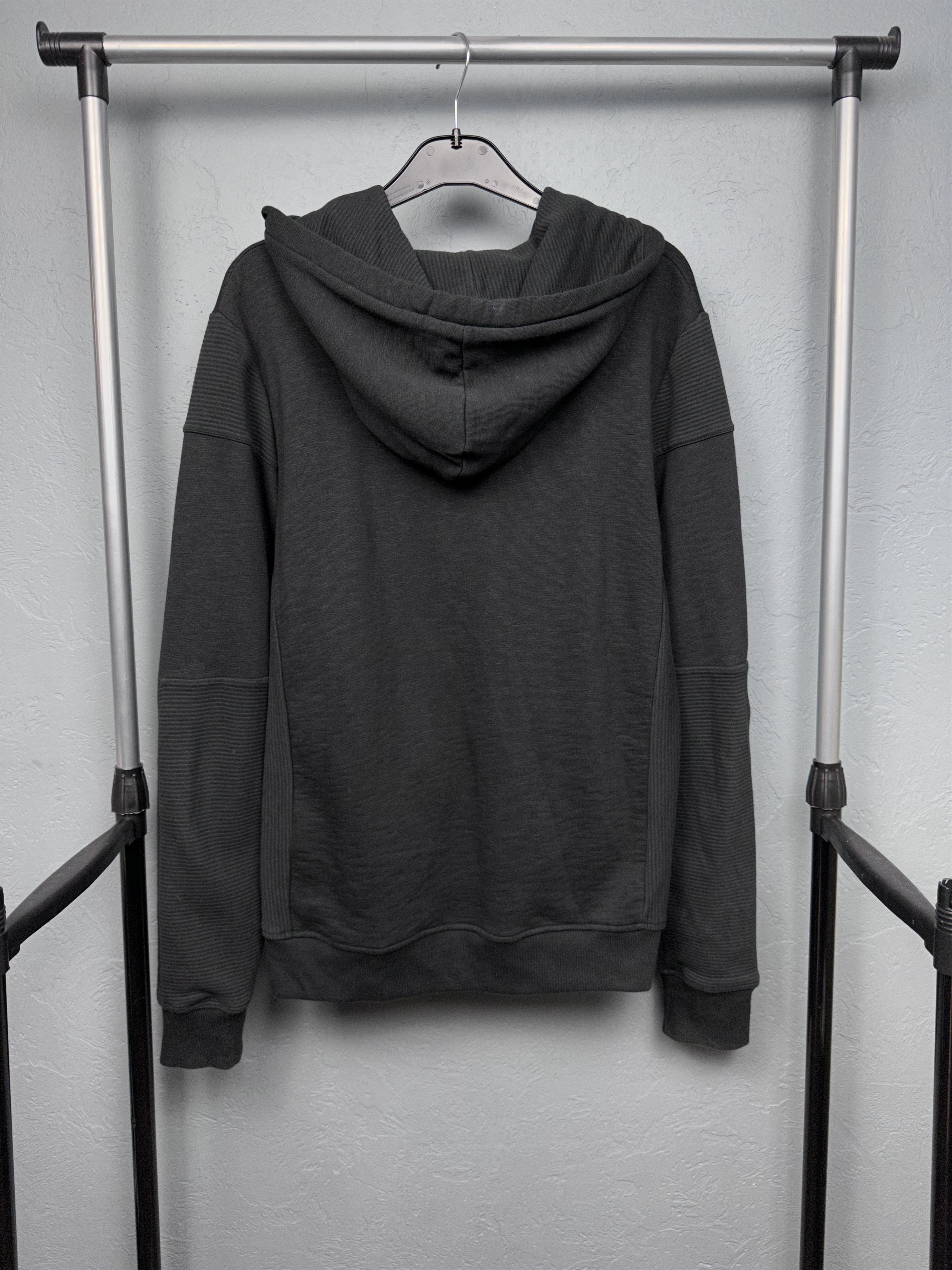Allsaints Allsaints Mens Osman Cotton-Leather Zip Hoody Size US M / EU 48-50 / 2 - 6 Thumbnail