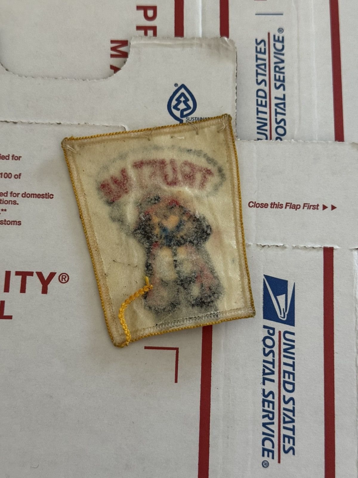 Other Trust Me Mischievous Wizard Vintage Band Patch 80s Americana Size ONE SIZE - 5 Thumbnail