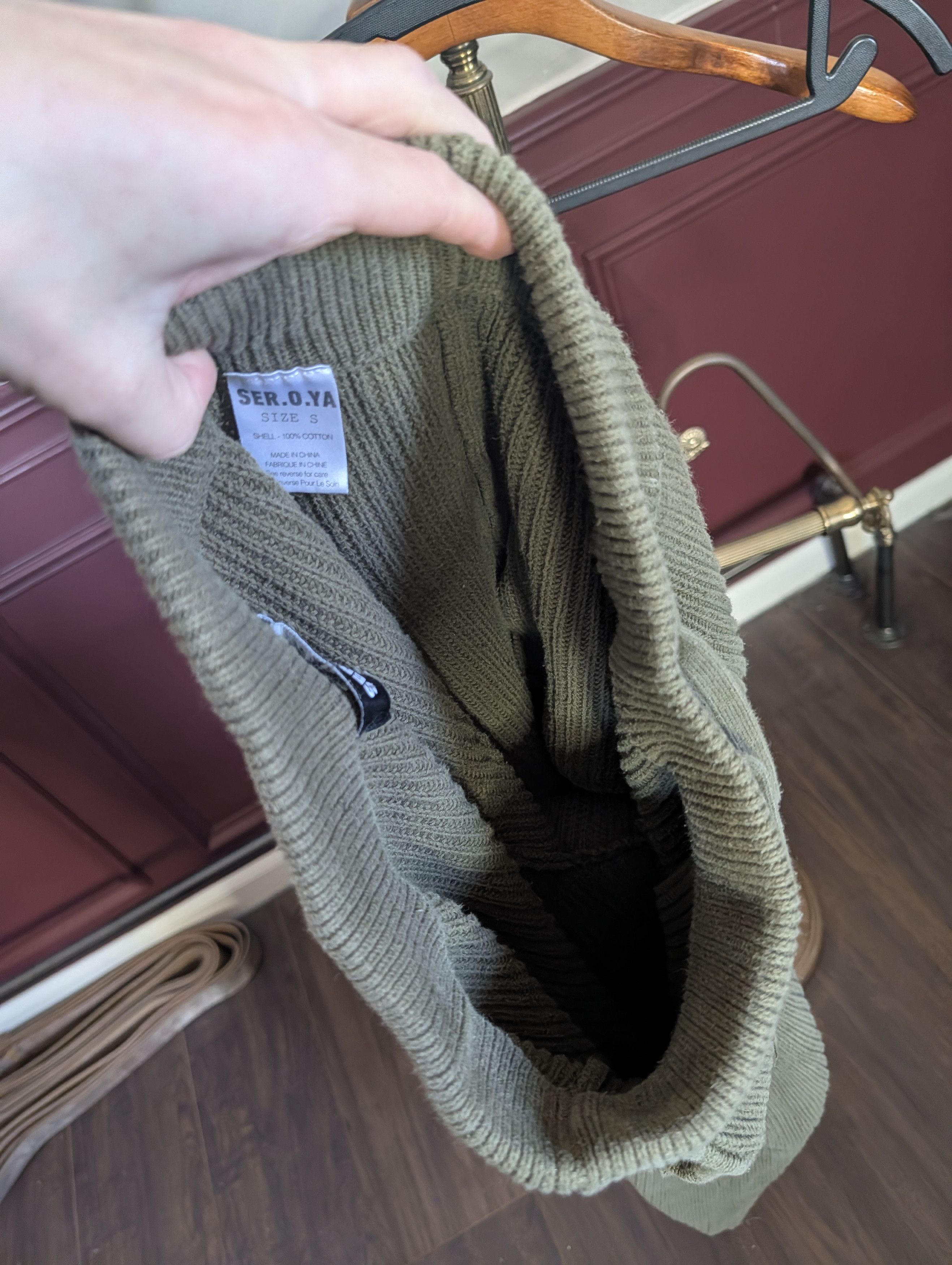 Other SER.O.YA Green cotton knit distressed jogger sweatpants S Size US 30 / EU 46 - 10 Thumbnail