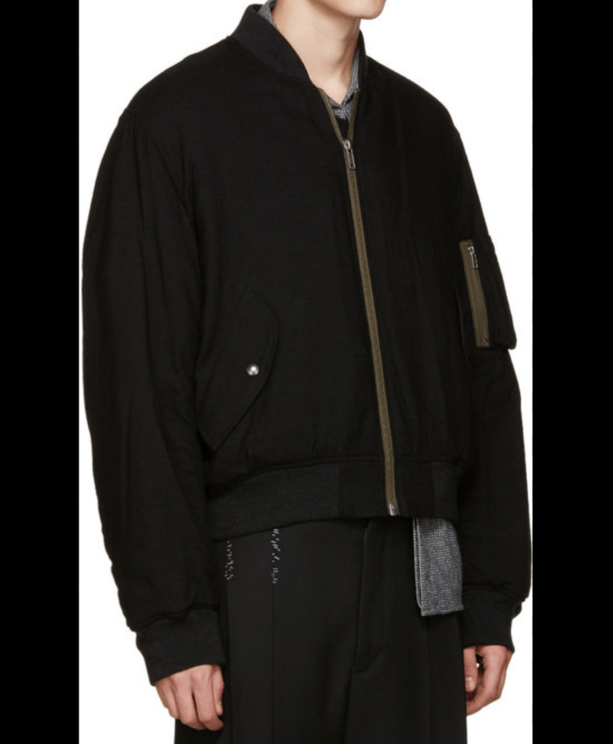 Haider Ackermann AW16 Black Wool Bomber Size US XL / EU 56 / 4 - 1 Thumbnail