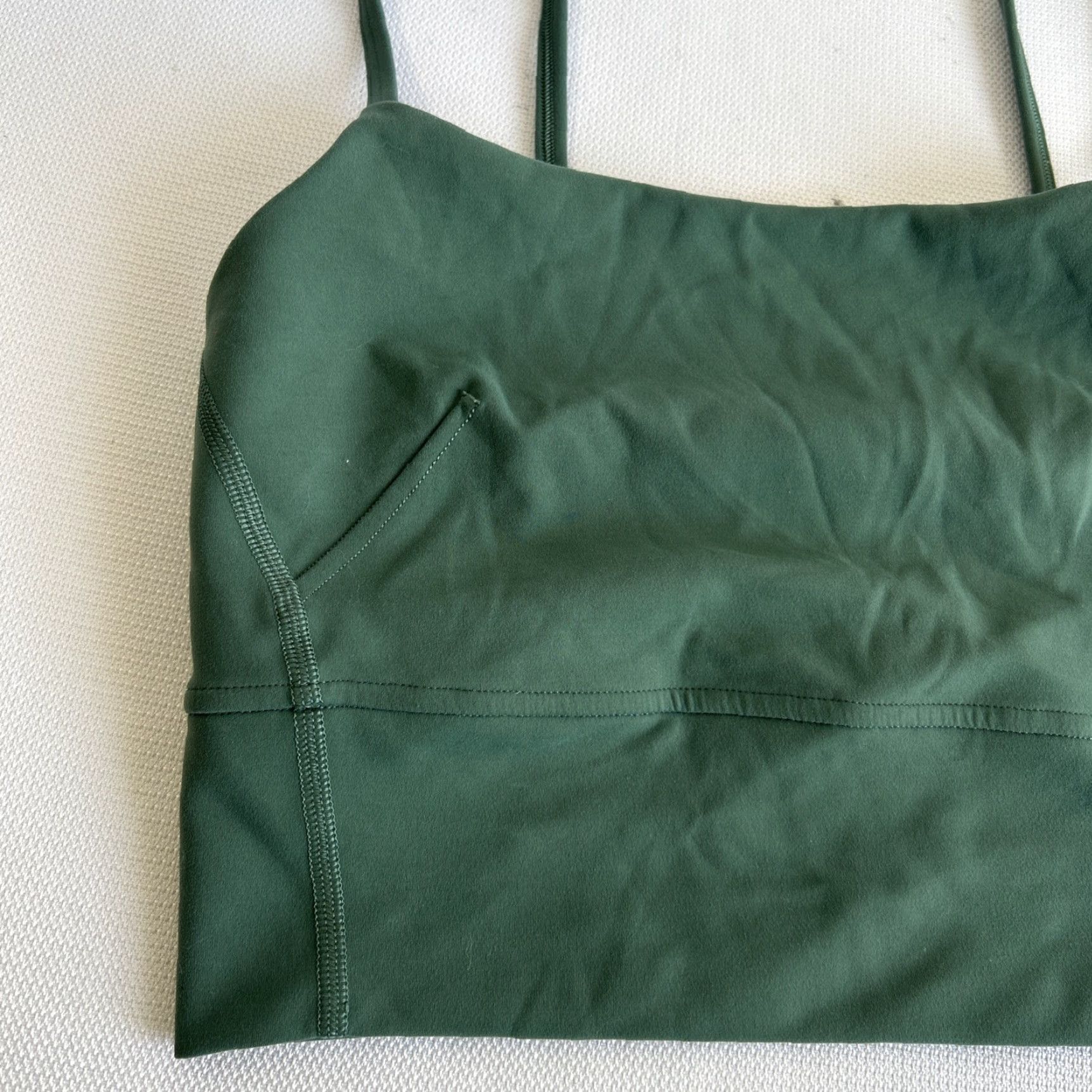 Lululemon Lululemon Tank Top Women’s Sz 4 Green Square Neck Longline Built-In Bra Camisole Yoga Gym & Training Women's Tank Top Size S / US 4 / IT 40 - 2 Thumbnail