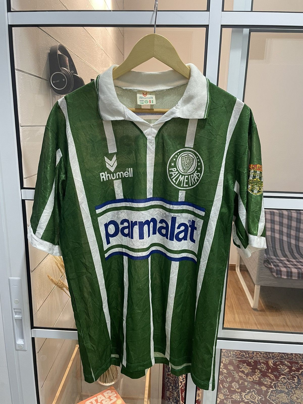 image of Soccer Jersey x Vintage 1993/1994 Palmeiras Jersey in Green, Men's (Size XL)