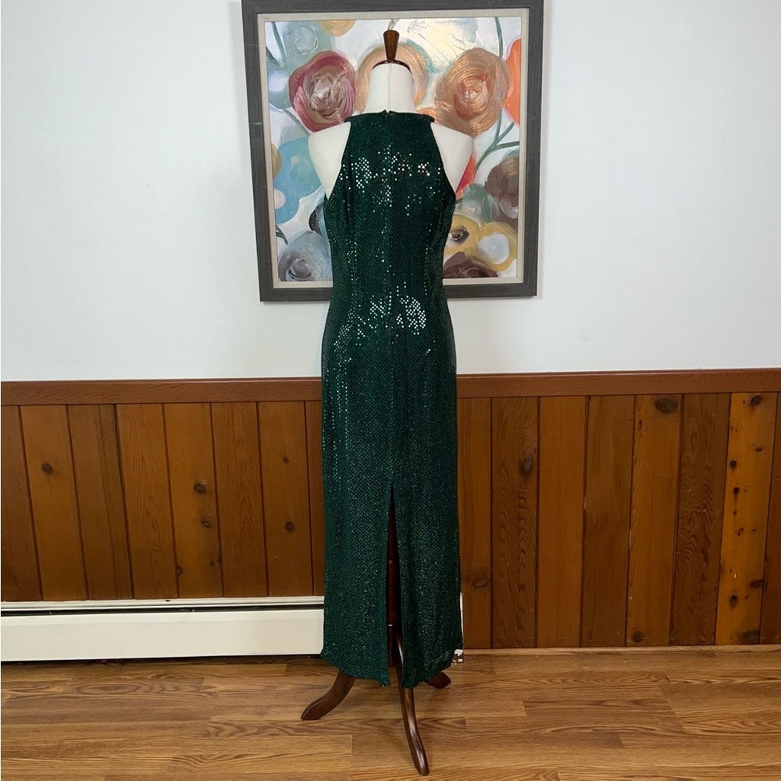 Vintage Gorgeous Vintage 90s All That Jazz Sequin Prom/Formal Gown! Size XL / US 12-14 / IT 48-50 - 5 Thumbnail