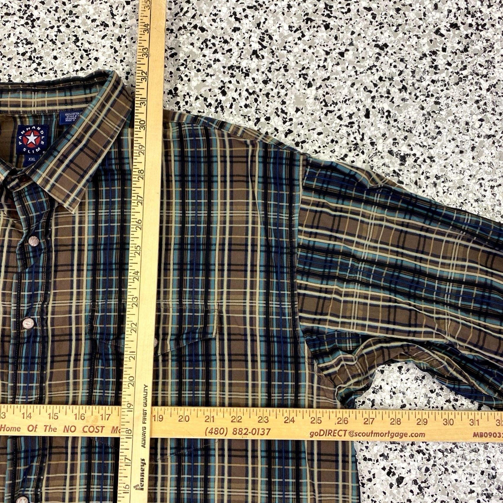 Vintage VINTAGE Panhandle Slim Western Shirt Men XXL Brown Blue Pearl Snap Cowboy Button-Up Casual Plaid 2XL Mens Cowboy Western Shirt Brown Blue Size US XXL / EU 58 / 5 - 3 Thumbnail