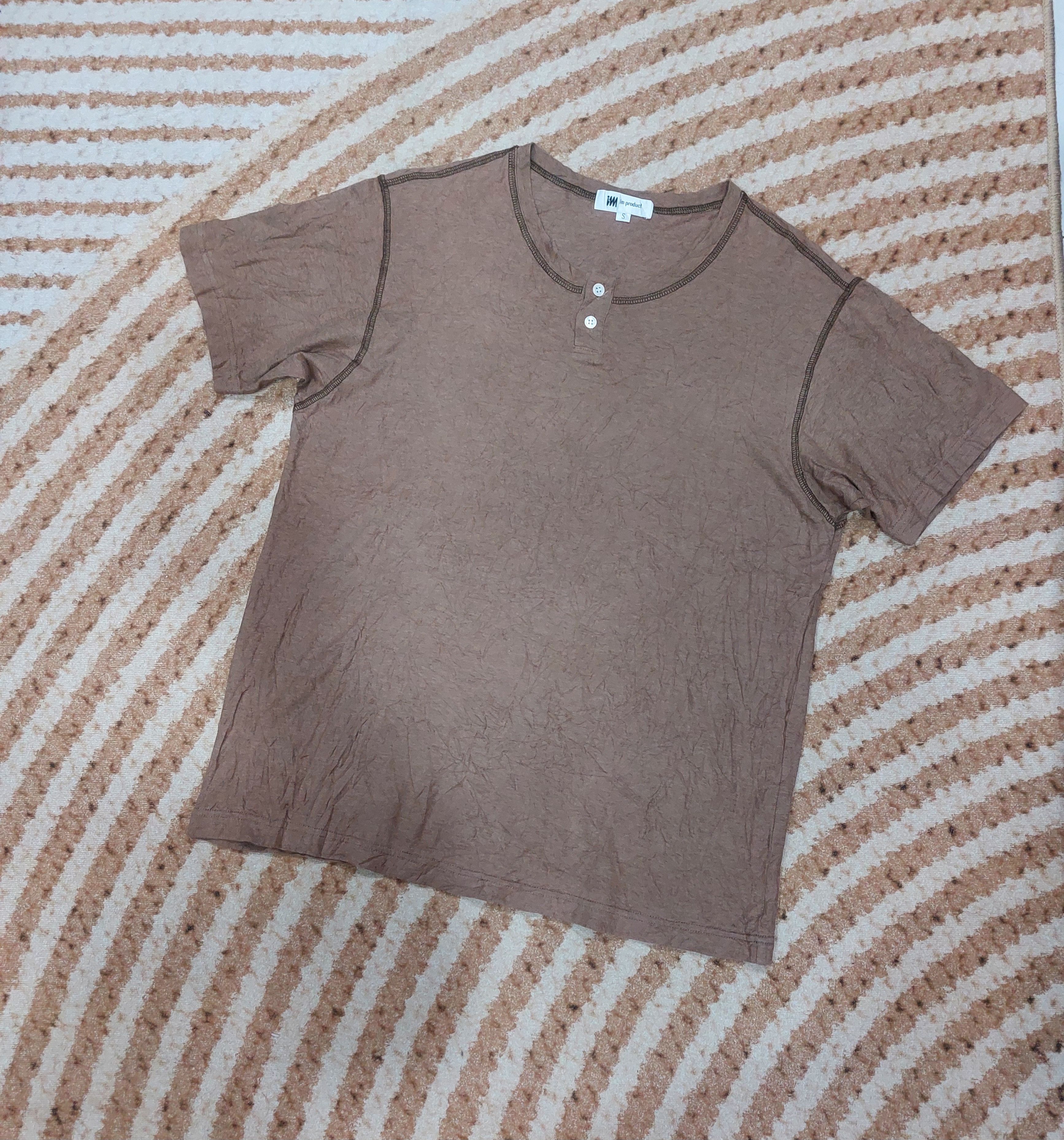 Issey Miyake ISSEY MIYAKE HENLEY NECK TEE Size US M / EU 48-50 / 2 - 1 Thumbnail
