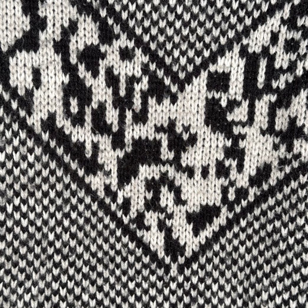 Vintage VINTAGE Giani Leone Sweater Geometric 2XL Adult White Black Acrylic Crew Neck Pullover Men 80s Size US XXL / EU 58 / 5 - 7 Thumbnail