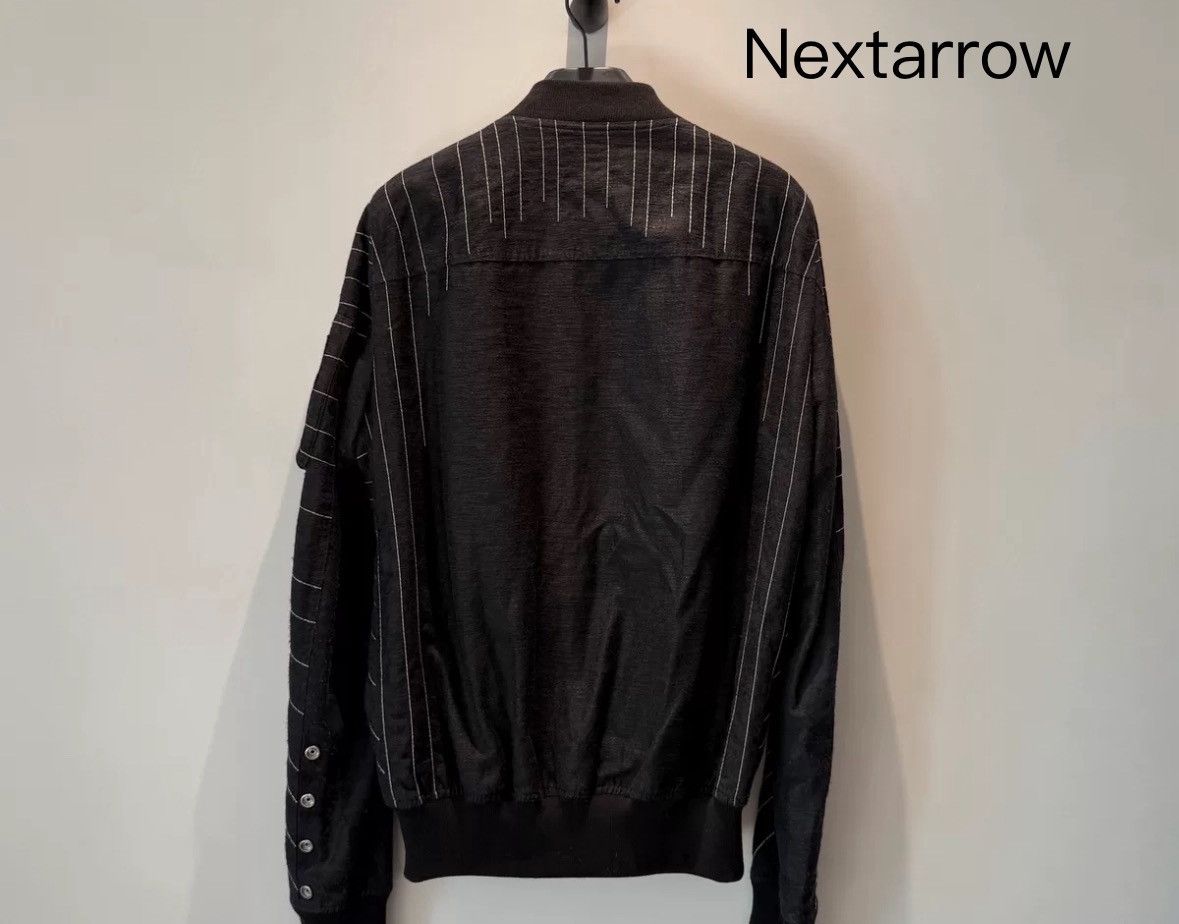 Rick Owens Rick owens Main Line Black and White Ray MA-1 Pilot Coat Size US M / EU 48-50 / 2 - 2 Thumbnail