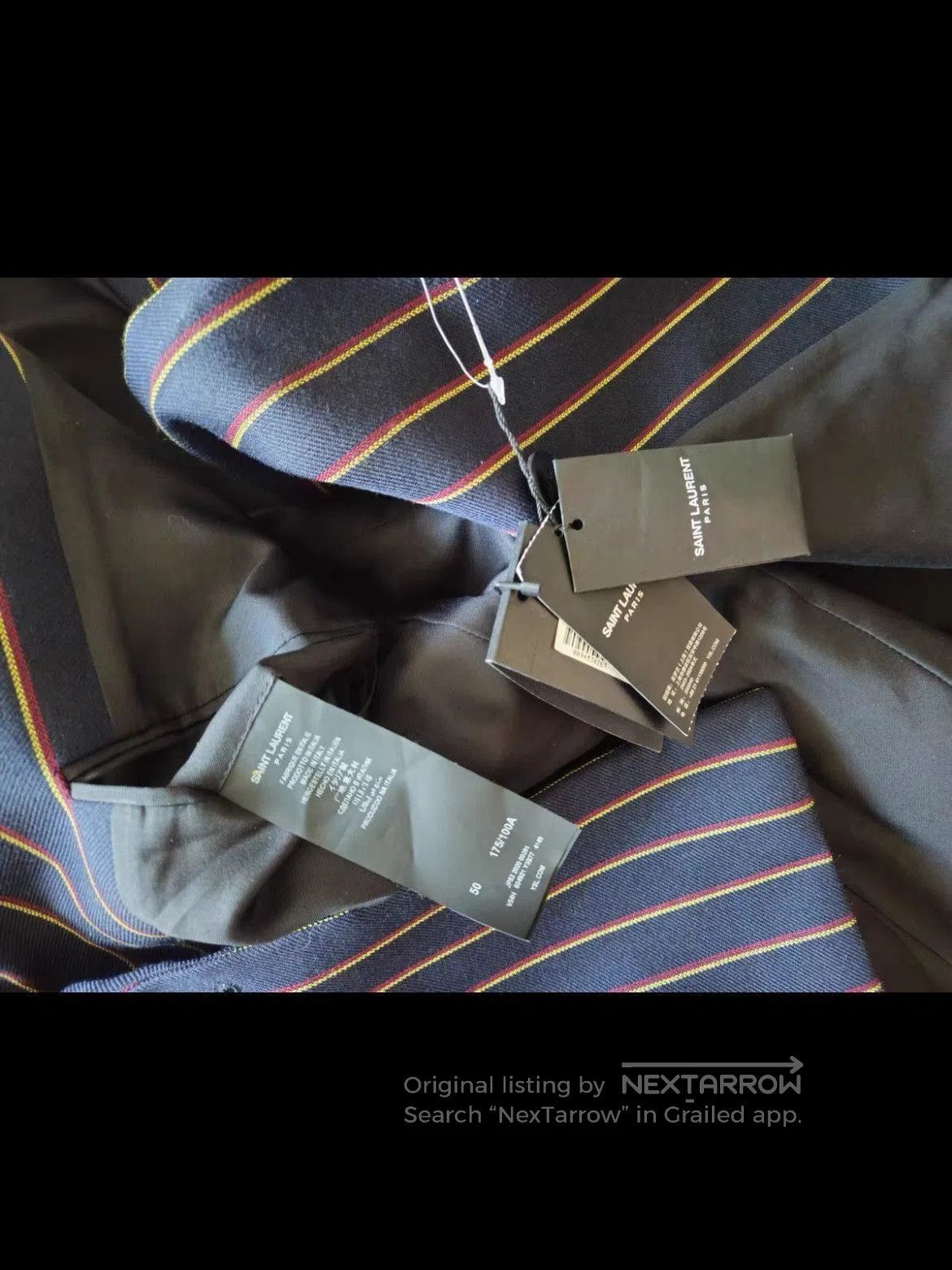 Saint Laurent Paris Sz 50 Saint Laurent Paris Runway Color Stripe Blazer Jacket Size US M / EU 48-50 / 2 - 7 Thumbnail