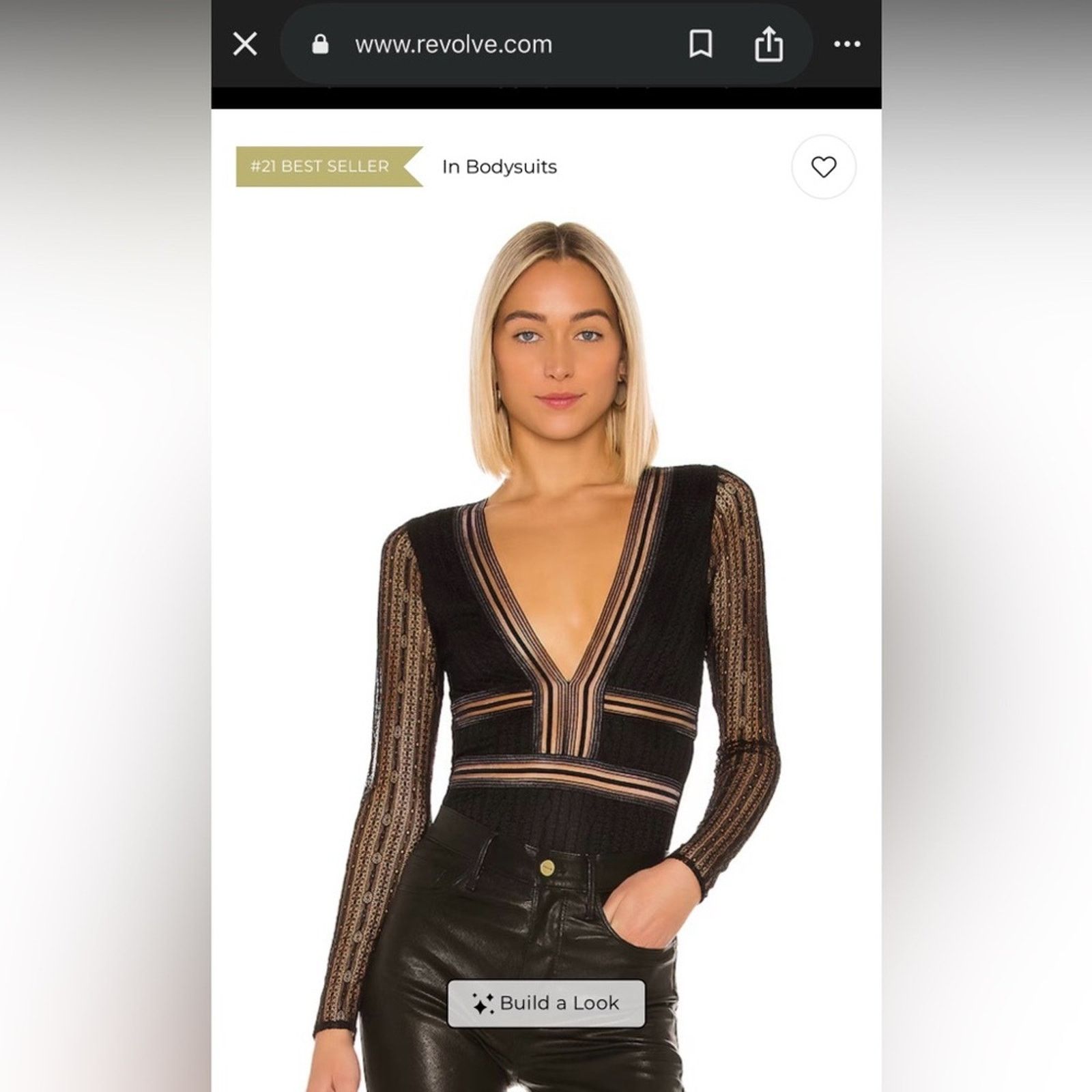 Other New Y2K Chic Black Sheer V-Neck Long Sleeve Bodysuit size XS Size XS / US 0-2 / IT 36-38 - 5 Thumbnail