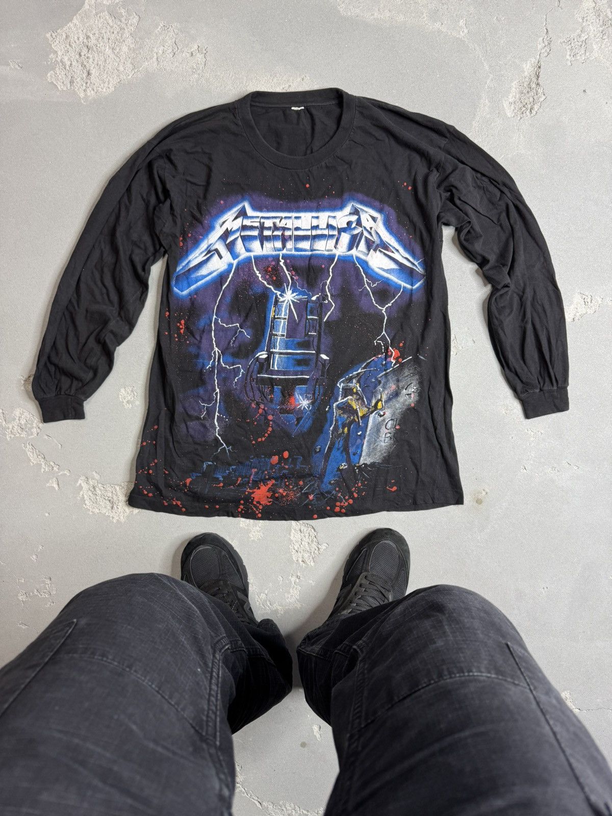 Band Tees × Metallica × Vintage Metallica All Over Print Long sleeve US Made Size US L / EU 52-54 / 3 - 1 Thumbnail