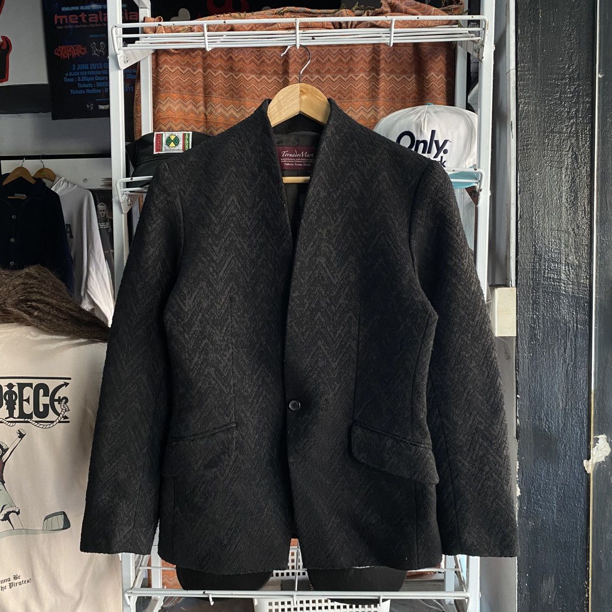 Tornado Mart Tornado Mart Avant-Garde Wool Herringbone Blazer Jacket Size US S / EU 44-46 / 1 - 1 Thumbnail