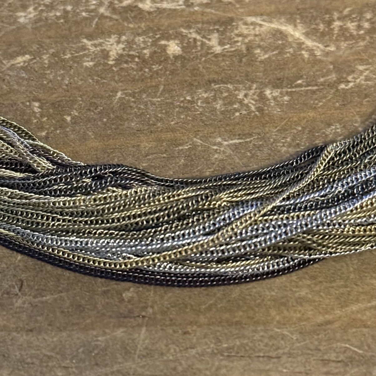 Other Tricolor multi strand chain necklace Size ONE SIZE - 3 Thumbnail