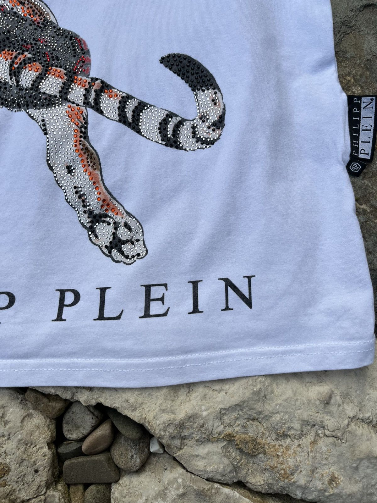 Designer × Philipp Plein Philipp Plein tiger snake cobra rhinestone t-shirt tee logo Size US L / EU 52-54 / 3 - 13 Thumbnail