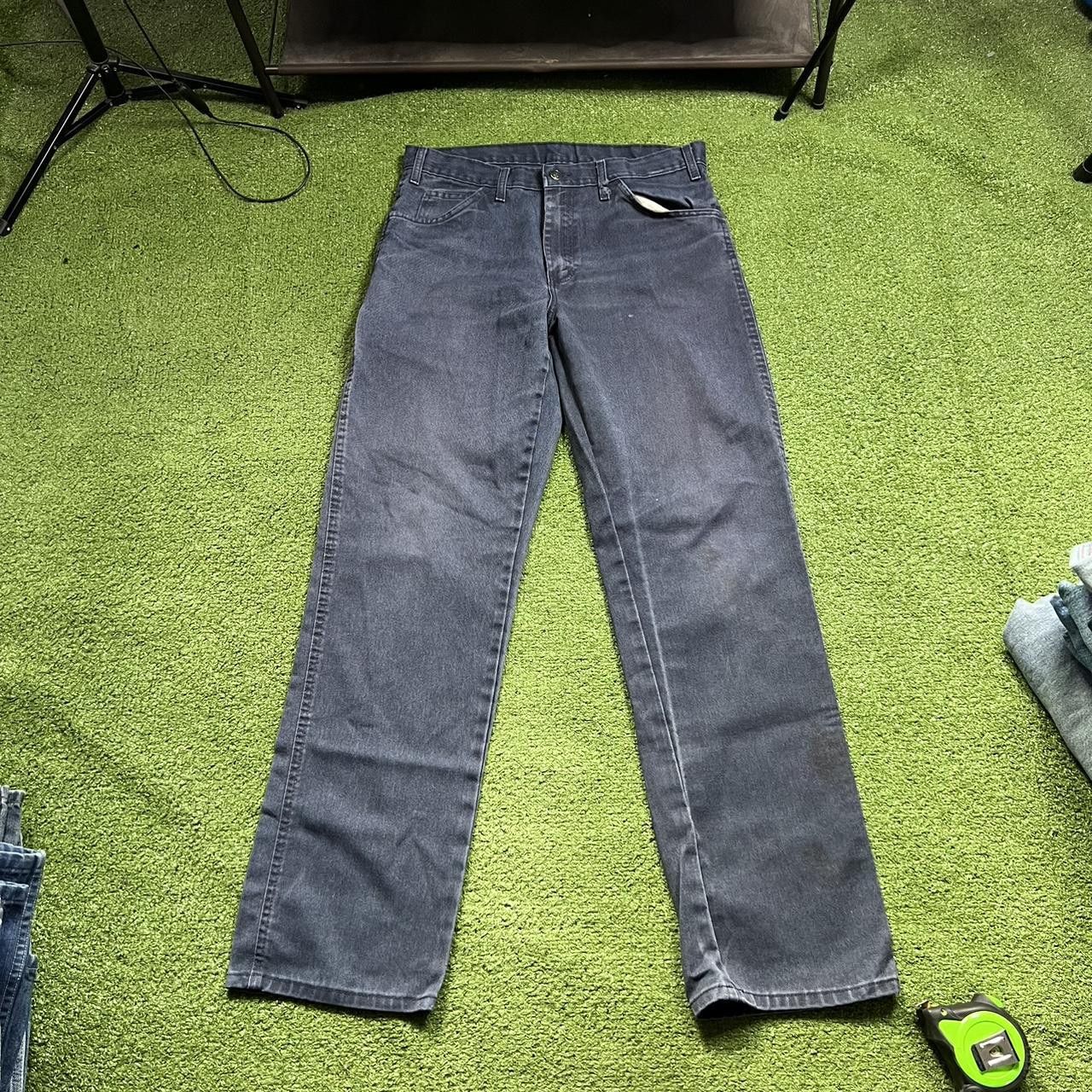 Vintage vintage dickies navy blue straight leg jeans Size US 34 / EU 50 - 2 Preview