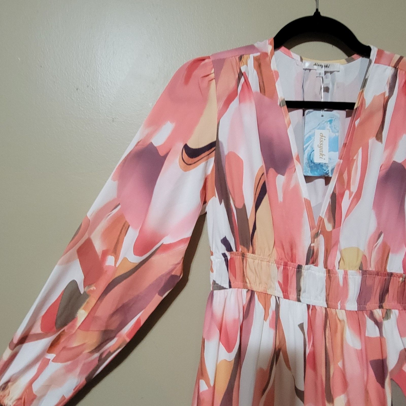 & Other Stories Laquin Long Sleeve Maxi Dress Sz L Beach Vacation Date Night Size L / US 10 / IT 46 - 5 Thumbnail