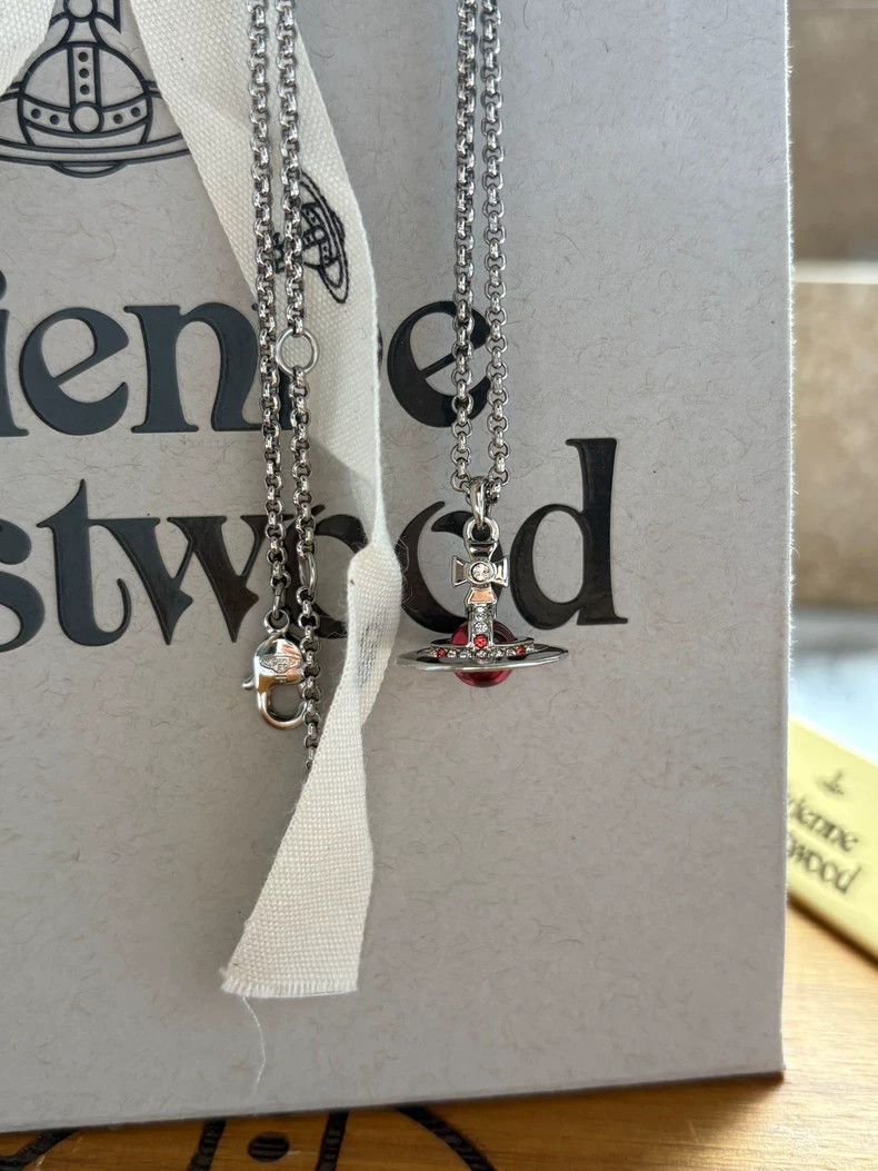Vivienne Westwood Vivienne Westwood 3D Saturn pendant necklace Size ONE SIZE - 1 Thumbnail