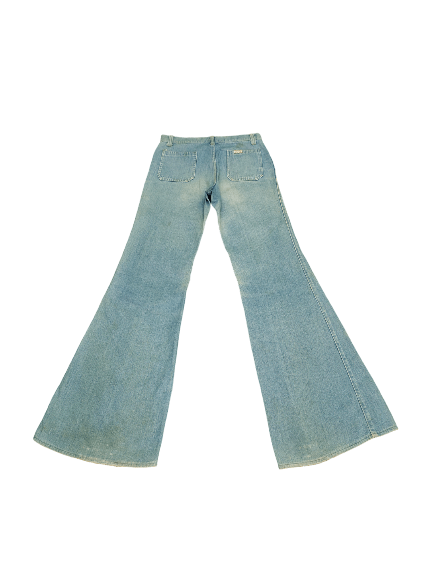 If Six Was Nine Flare Jeans Dirty Dusty Bell Bottom Boot Cut Y2k Goa Size US 27 - 12 Thumbnail