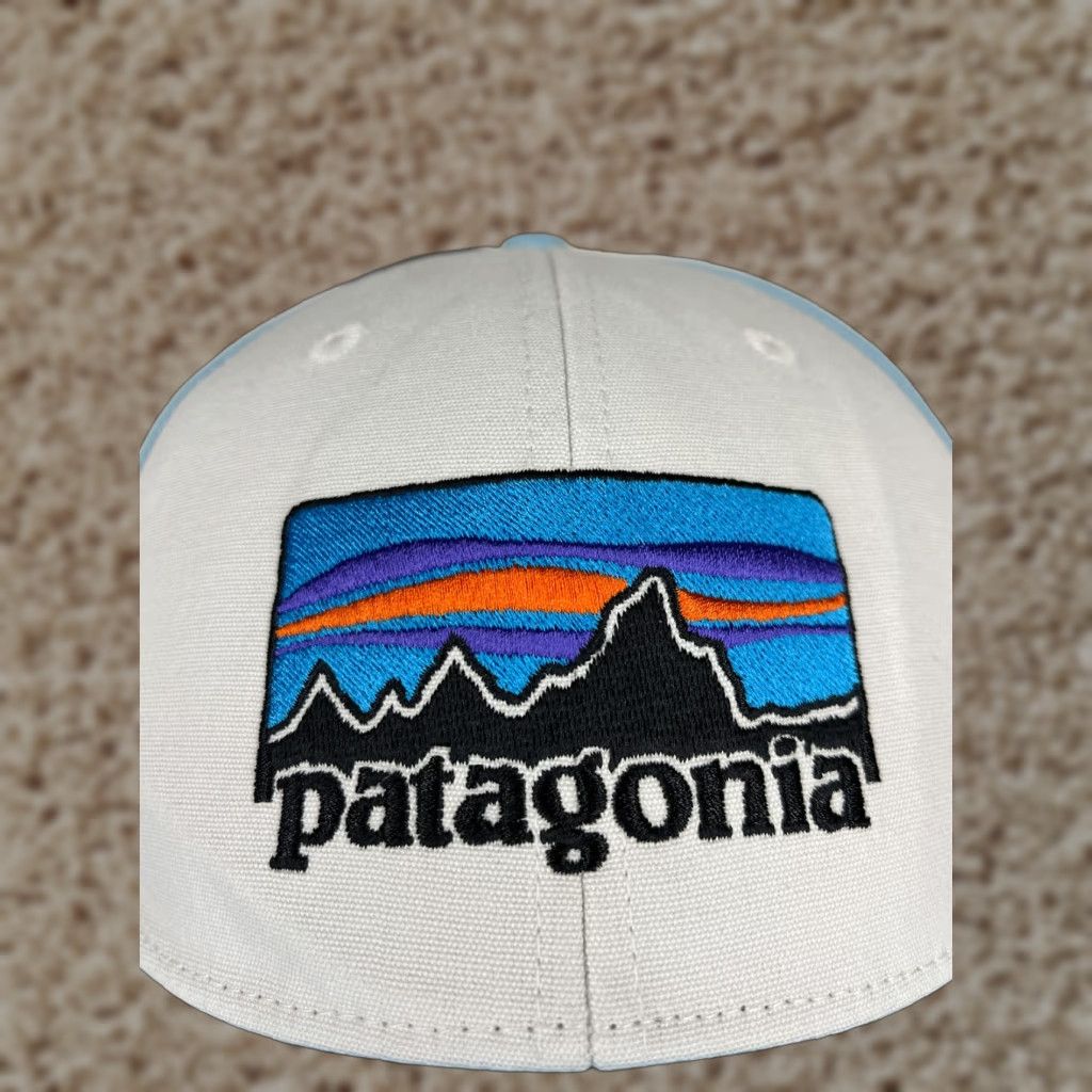 Patagonia Patagonia Hat Cap Snap Back Adult Blue White Mountain Peaks Embroidered Duck Cap Hat Snapback Men One Size Blue Size ONE SIZE - 1 Thumbnail