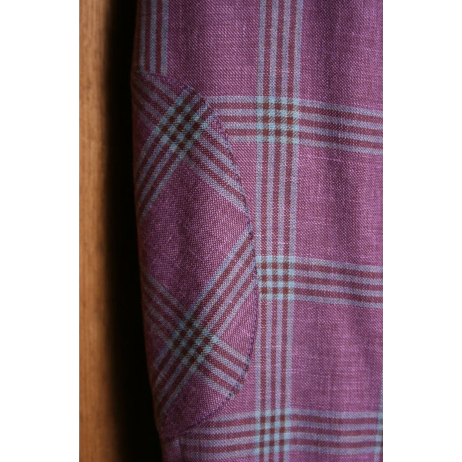 Hart Schaffner Marx Hart Schaffner Marx Sport Coat Jacket Notch Lapel Plaid Wool/Linen/Silk Blend 39R Men Multicolor 60/37/3 Double-Vented 2-Button Front XL? Size US XXS / EU 40 - 5 Thumbnail