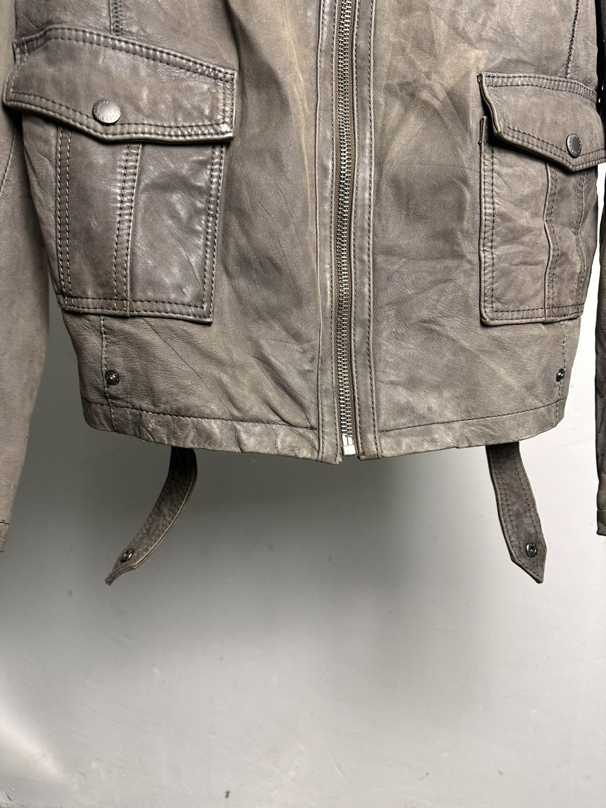 Jean Paul Gaultier 00’s Jean Paul Gaultier Sheepskin Leather Biker Jacket Size US M / EU 48-50 / 2 - 9 Thumbnail