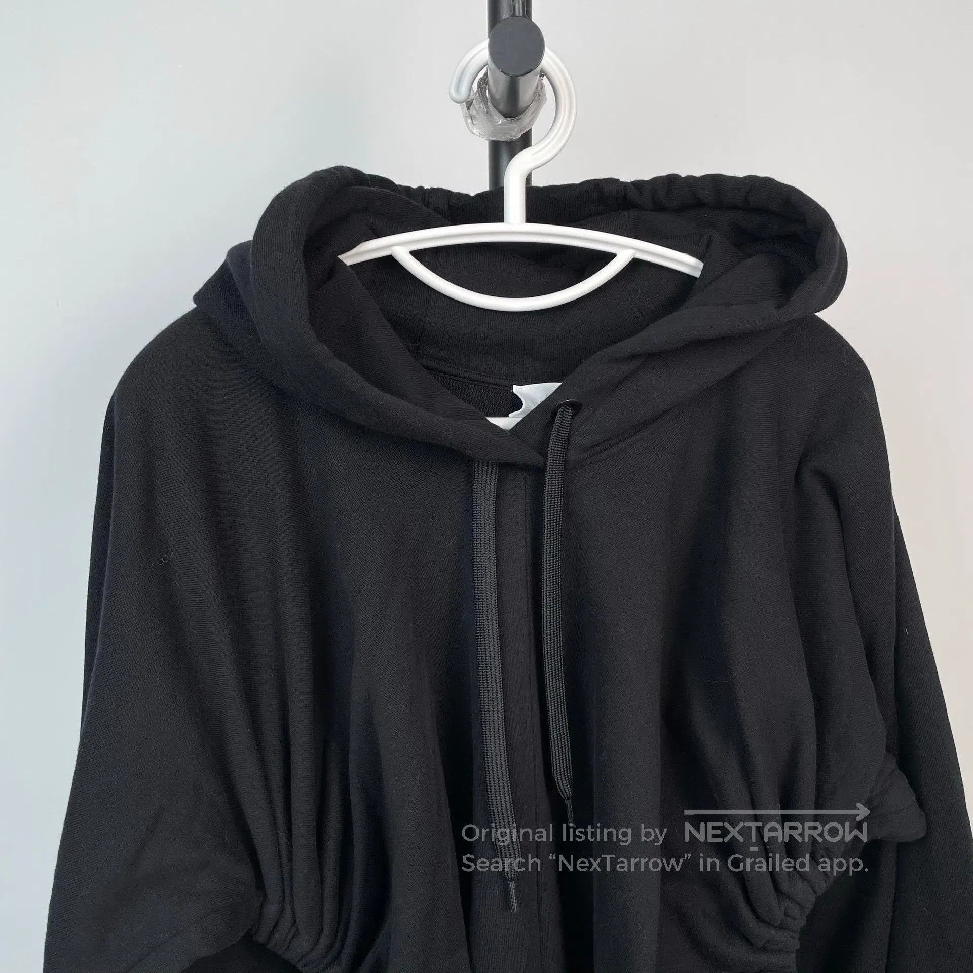 Burberry Burberry Black Irregular Drawstring Hoodie| Size US L / EU 52-54 / 3 - 3 Thumbnail