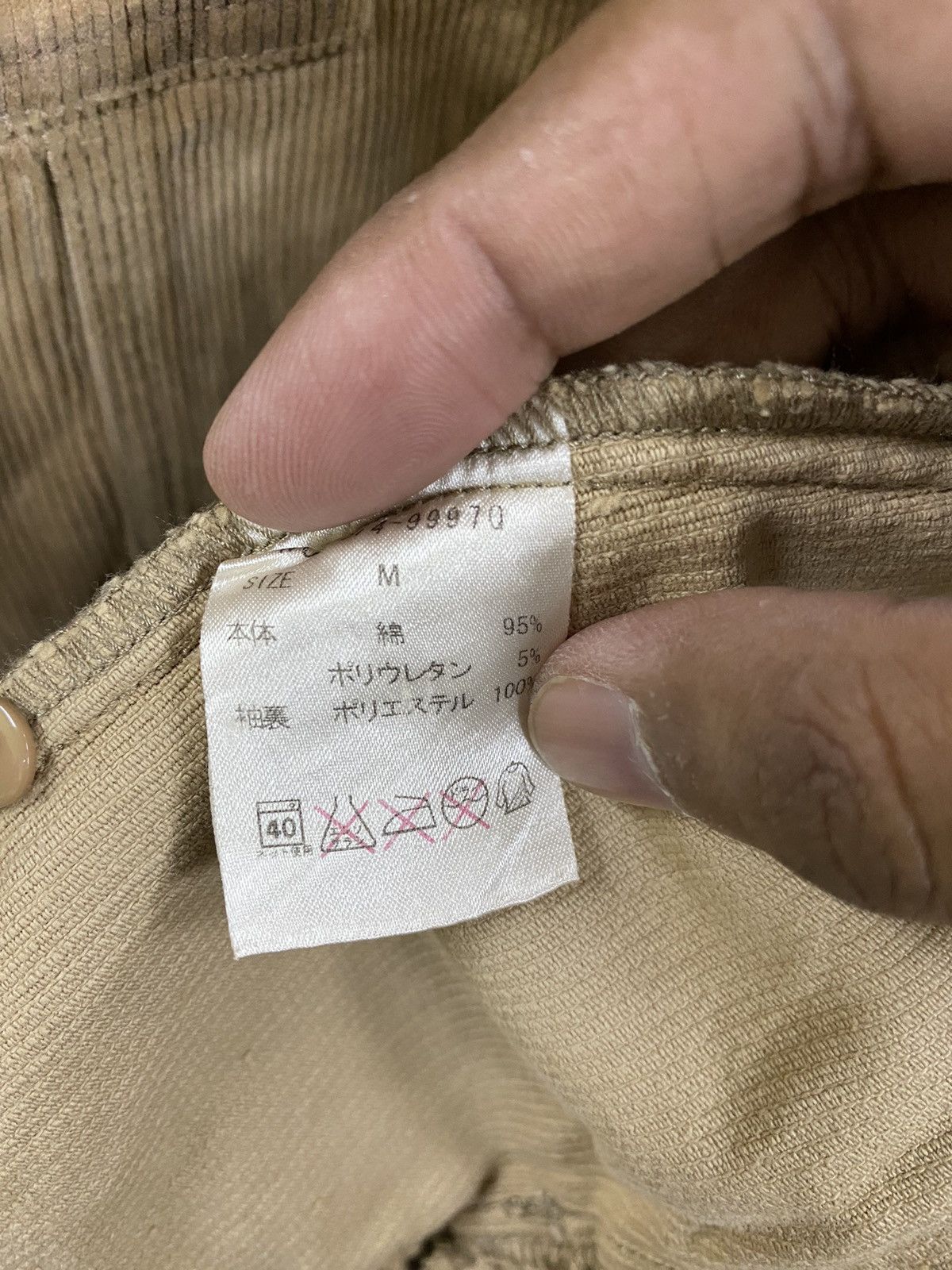 Japanese Brand Distressed Semantic Design Punk Corduroy Jacket Size US M / EU 48-50 / 2 - 11 Thumbnail