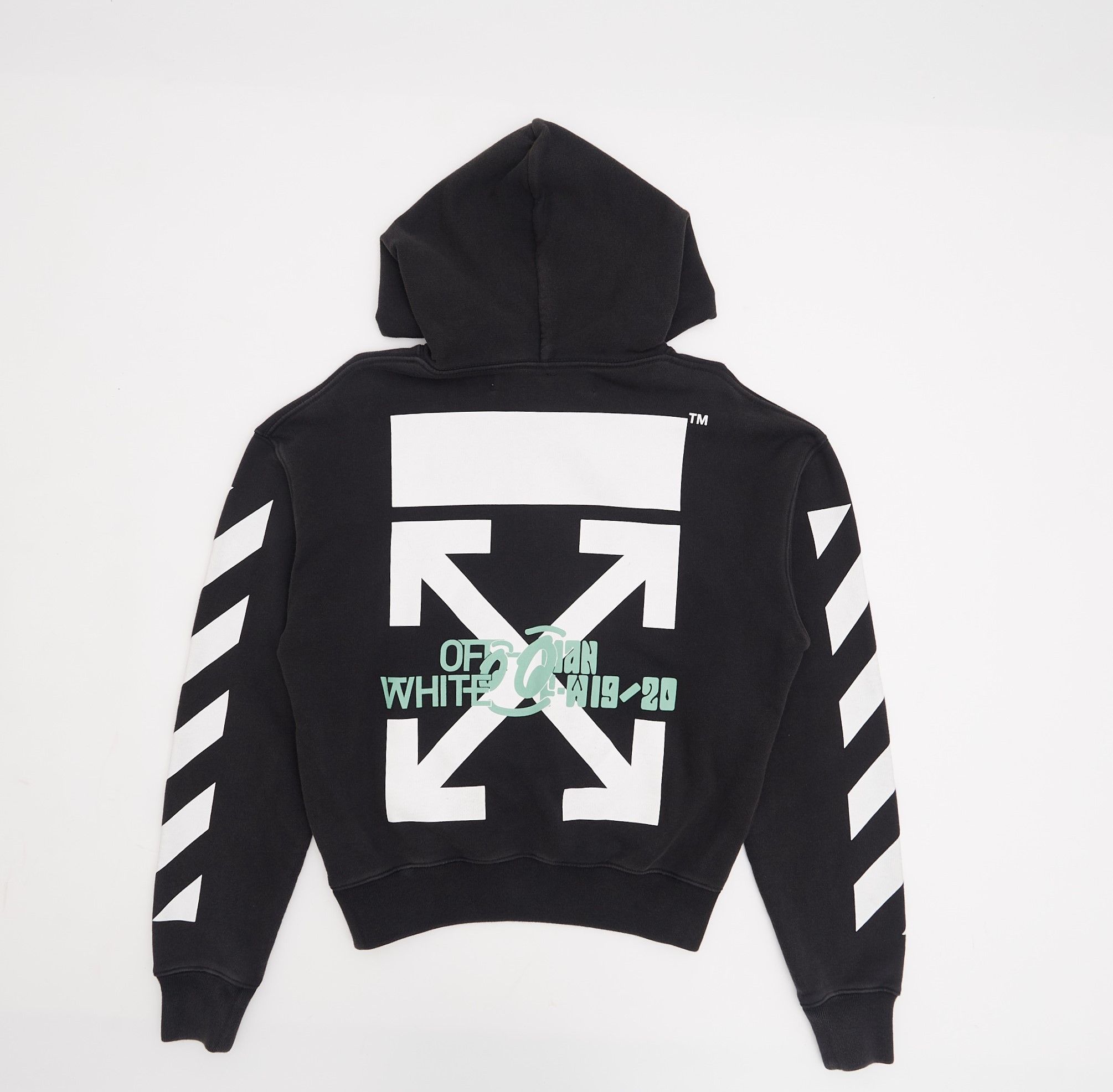 Off-White OFF WHITE Diag Waterfall Hoodie BLACK Size US XS / EU 42 / 0 - 9 Thumbnail