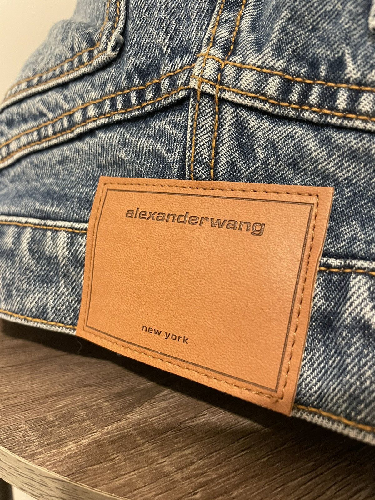 Alexander Wang Alexander Wang Zipped Denim Hobo Bag Size ONE SIZE - 6 Thumbnail