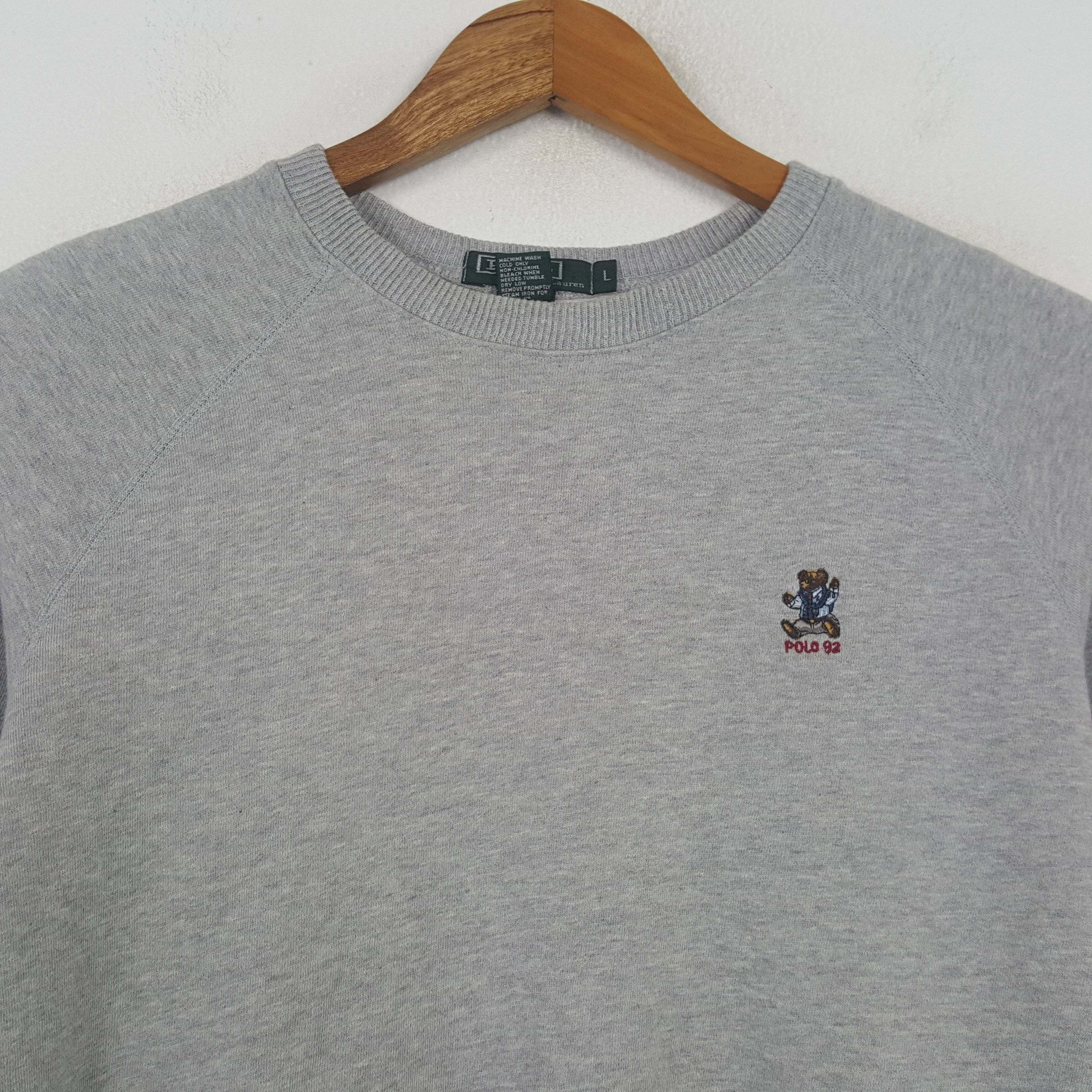 Polo Ralph Lauren × Vintage Vintage POLO BEAR by RALPH LAUREN Sweatshirt C295N14 Size US S / EU 44-46 / 1 - 2 Thumbnail