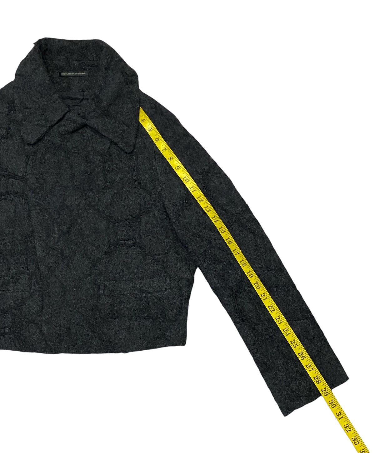 Yohji Yamamoto Yohji Yamamoto Y,s Embossed Pattern Wool Jacket Size M / US 6-8 / IT 42-44 - 24 Thumbnail